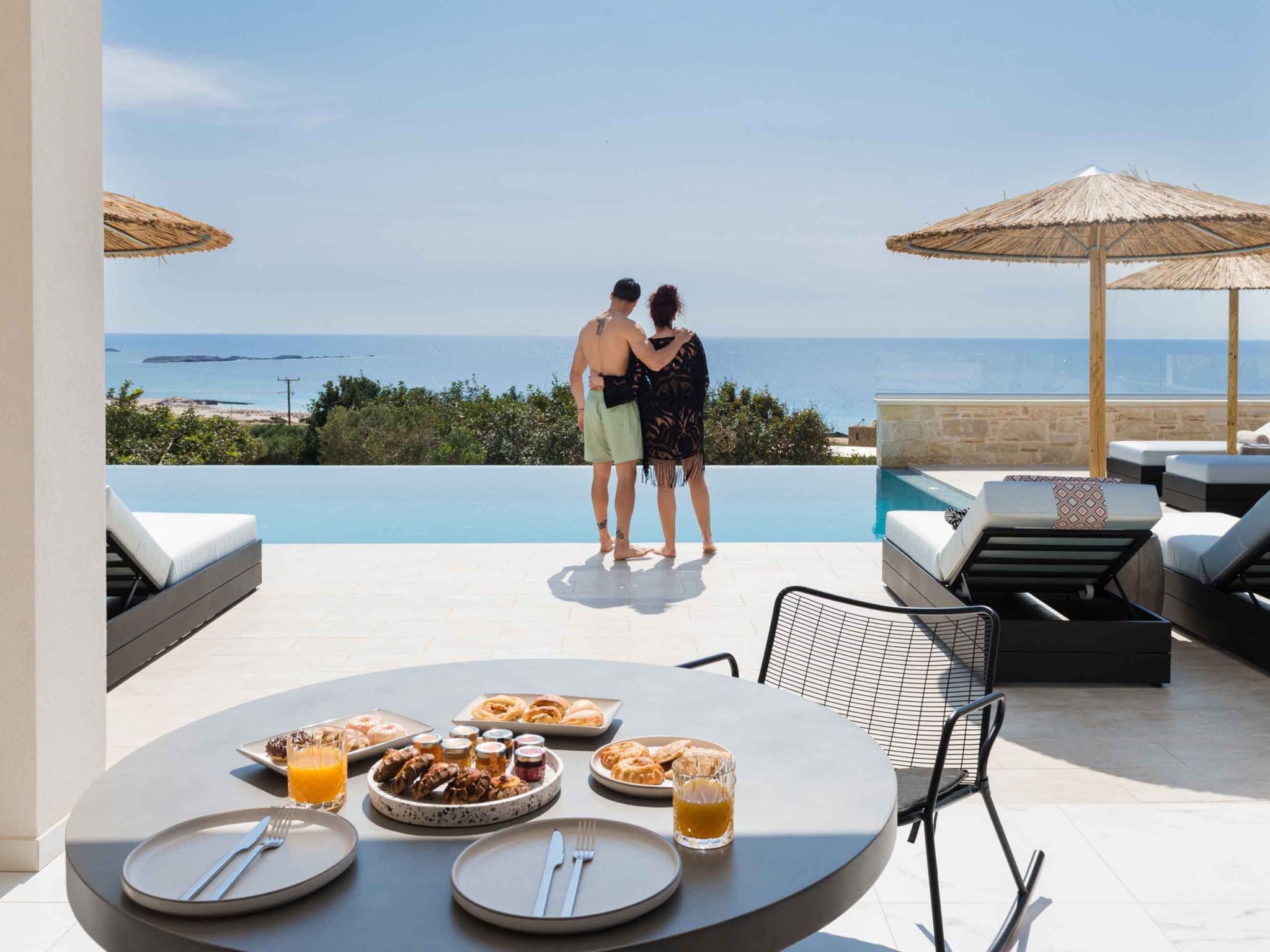 Actea Seaview Villa I ''Free''beheizter Pool, 800m Meer-Binnen