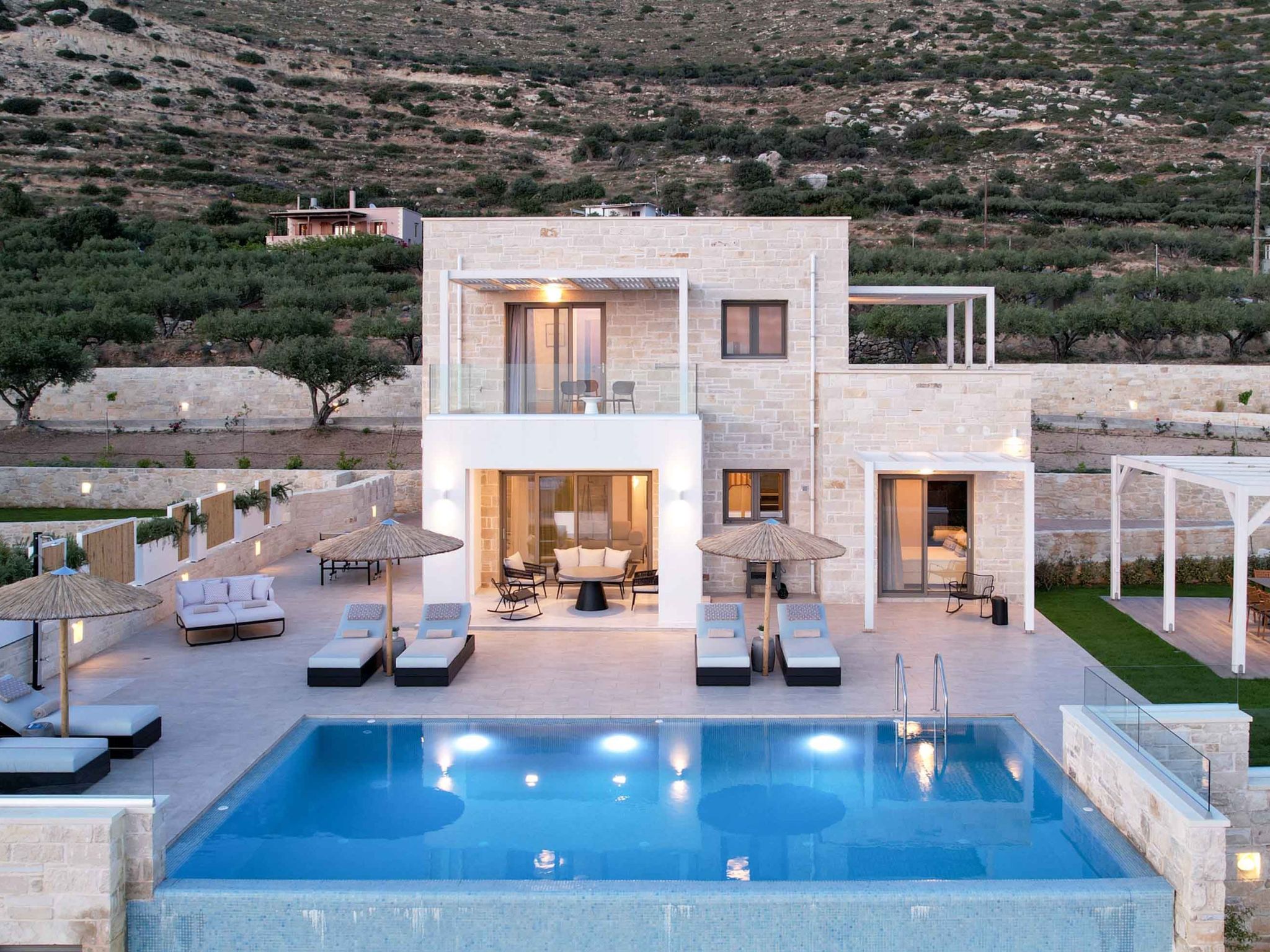 Actea Seaview Villa I ''Free''beheizter Pool, 800m Meer-Binnen