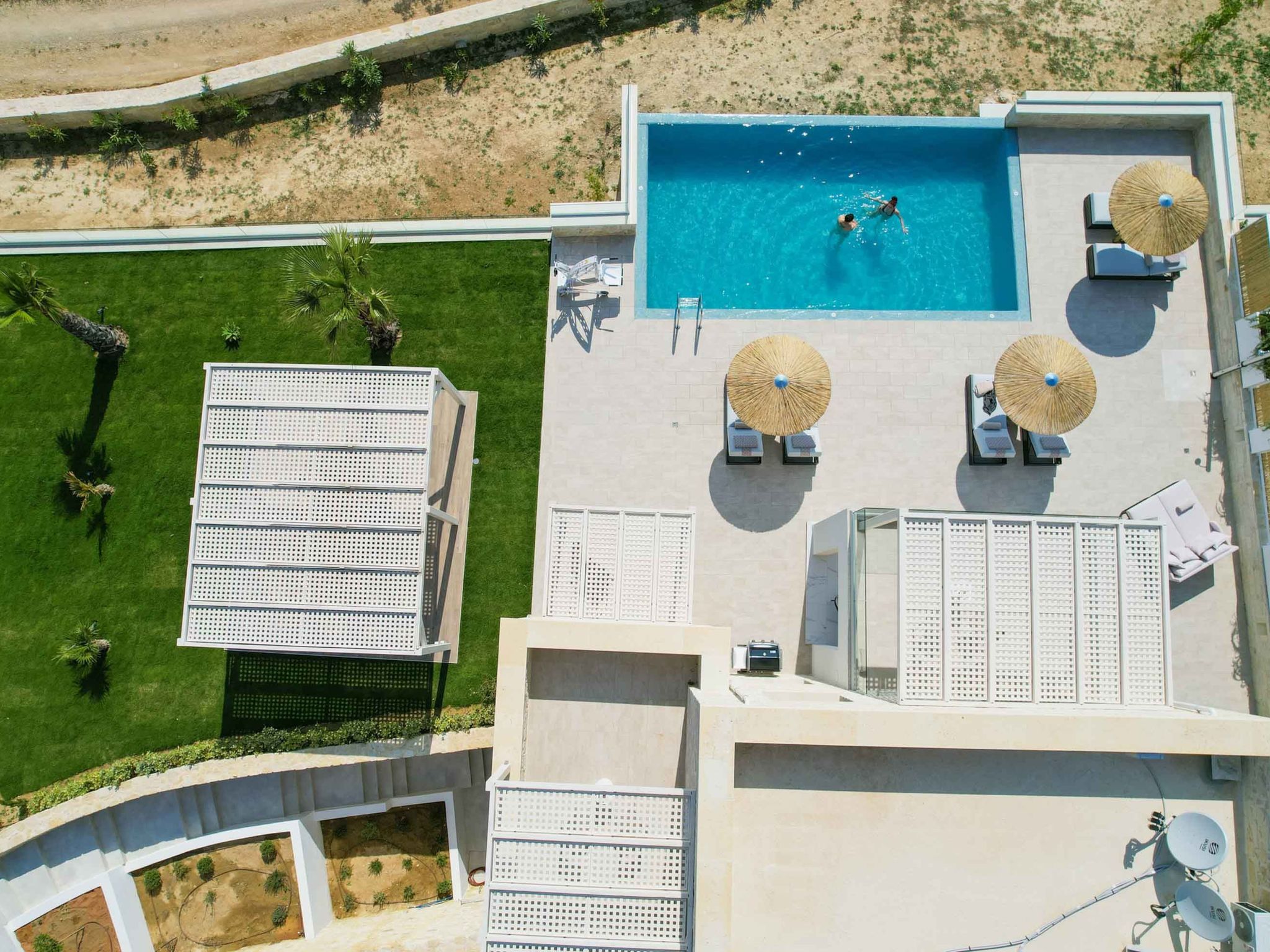 Actea Seaview Villa I ''Free''beheizter Pool, 800m Meer-Binnen