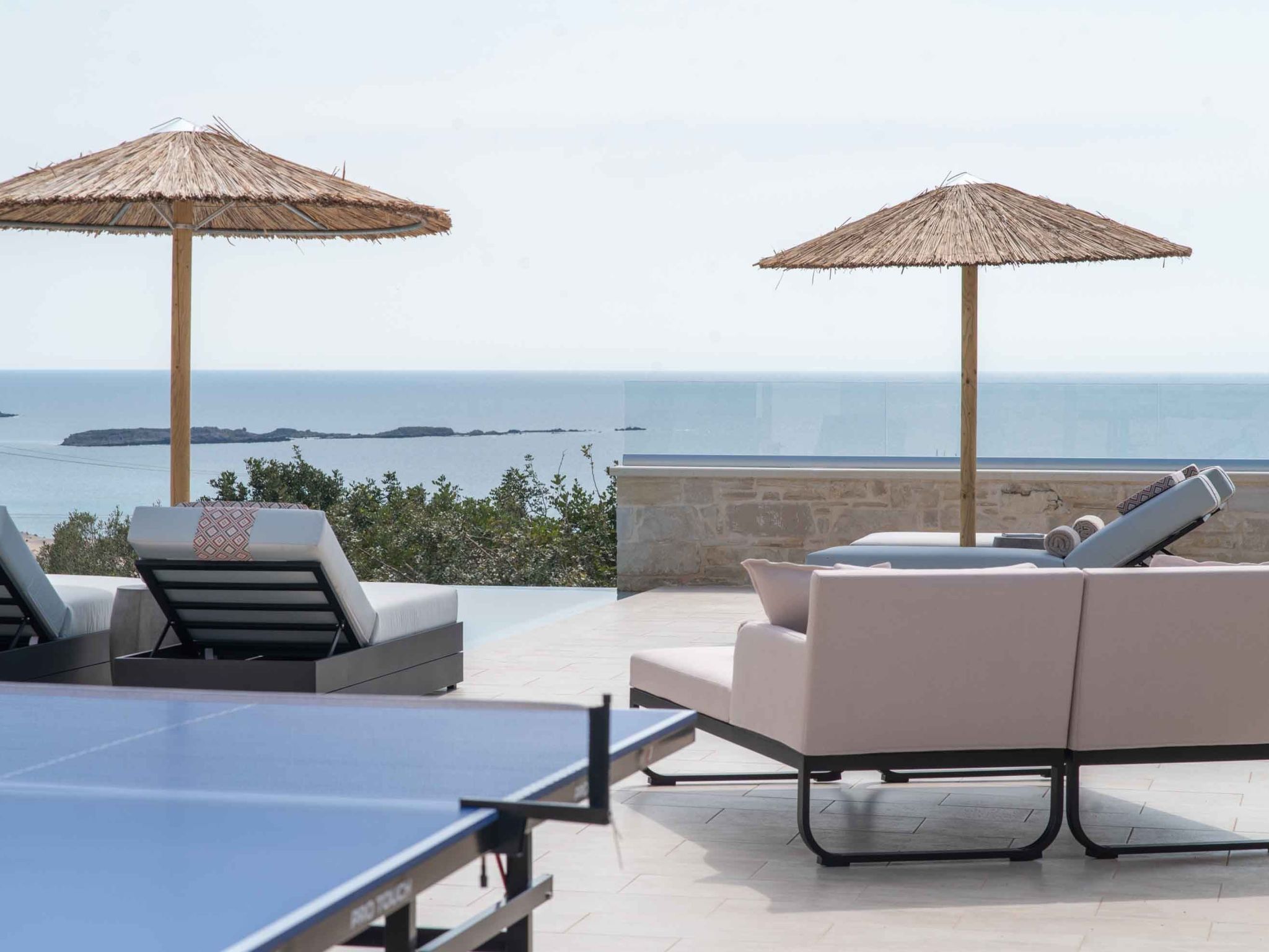 Actea Seaview Villa I ''Free''beheizter Pool, 800m Meer-Binnen