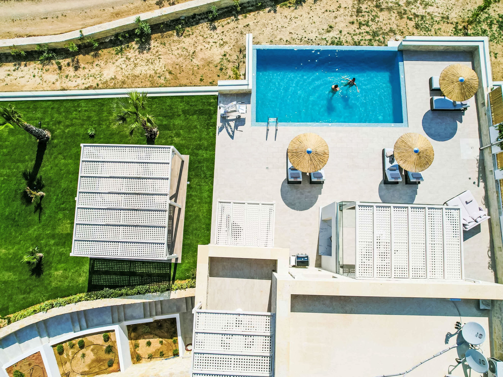 Maison Actea Seaview Villa I ''Free''beheizter Pool, 800m Meer – Vue aérienne, photo 48 sur 55