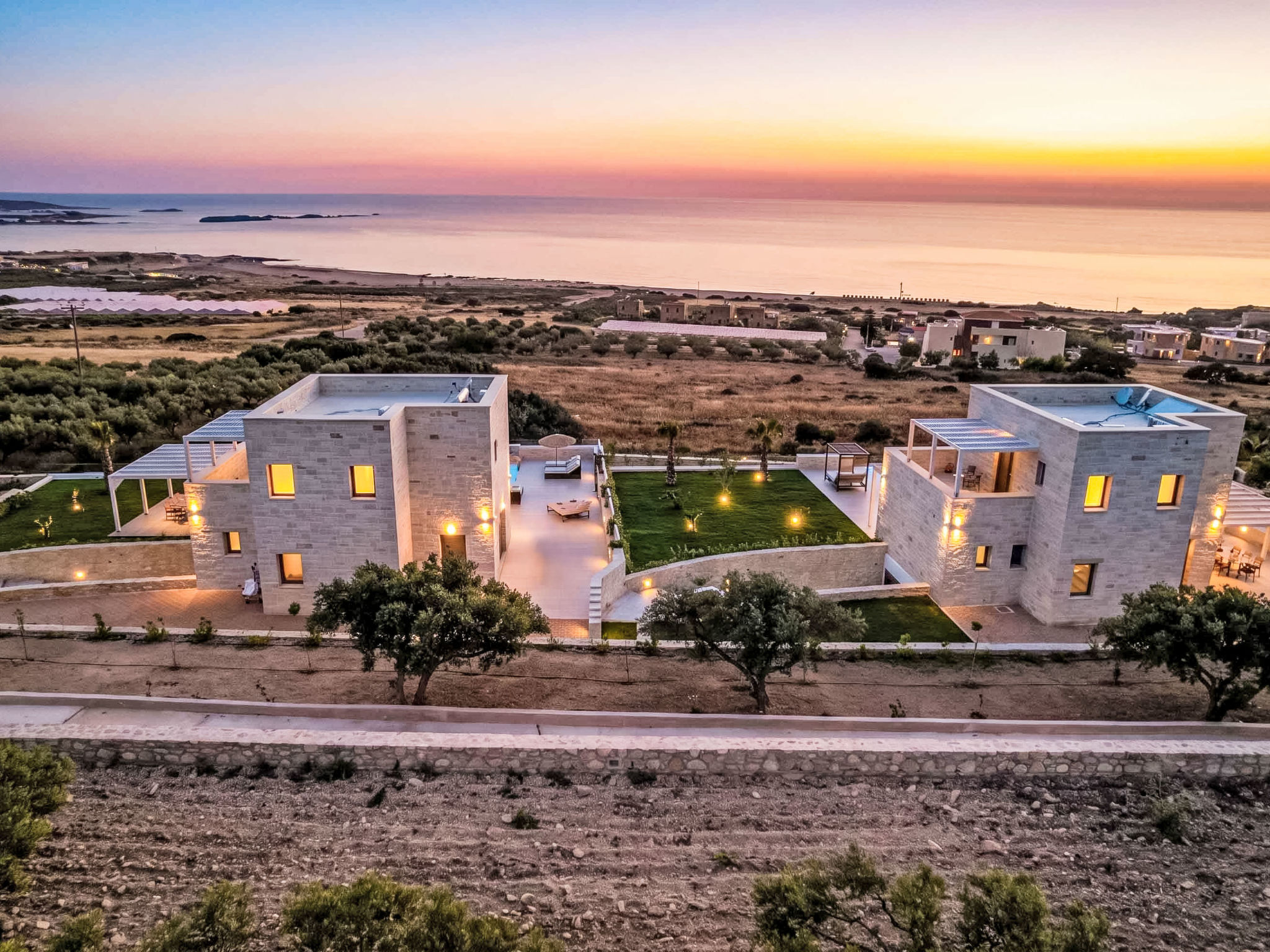 Maison Actea Seaview Villa I ''Free''beheizter Pool, 800m Meer – Vue aérienne, photo 54 sur 55