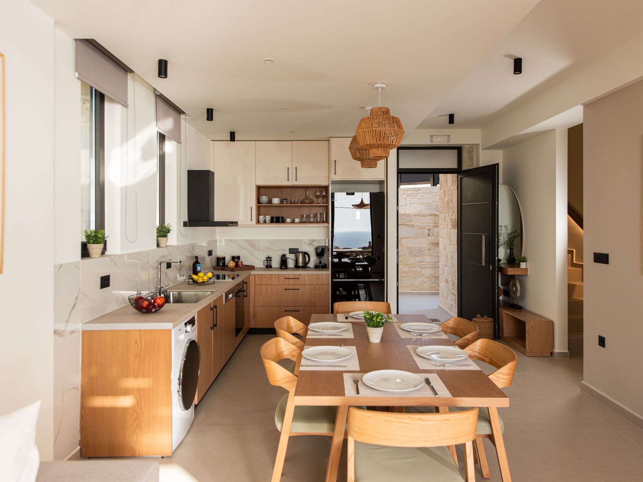 Maison Villa Domenica I Kostenloses Auto und ''kostenloser'' beheizter Pool – Cuisine et coin repas, photo 17 sur 50