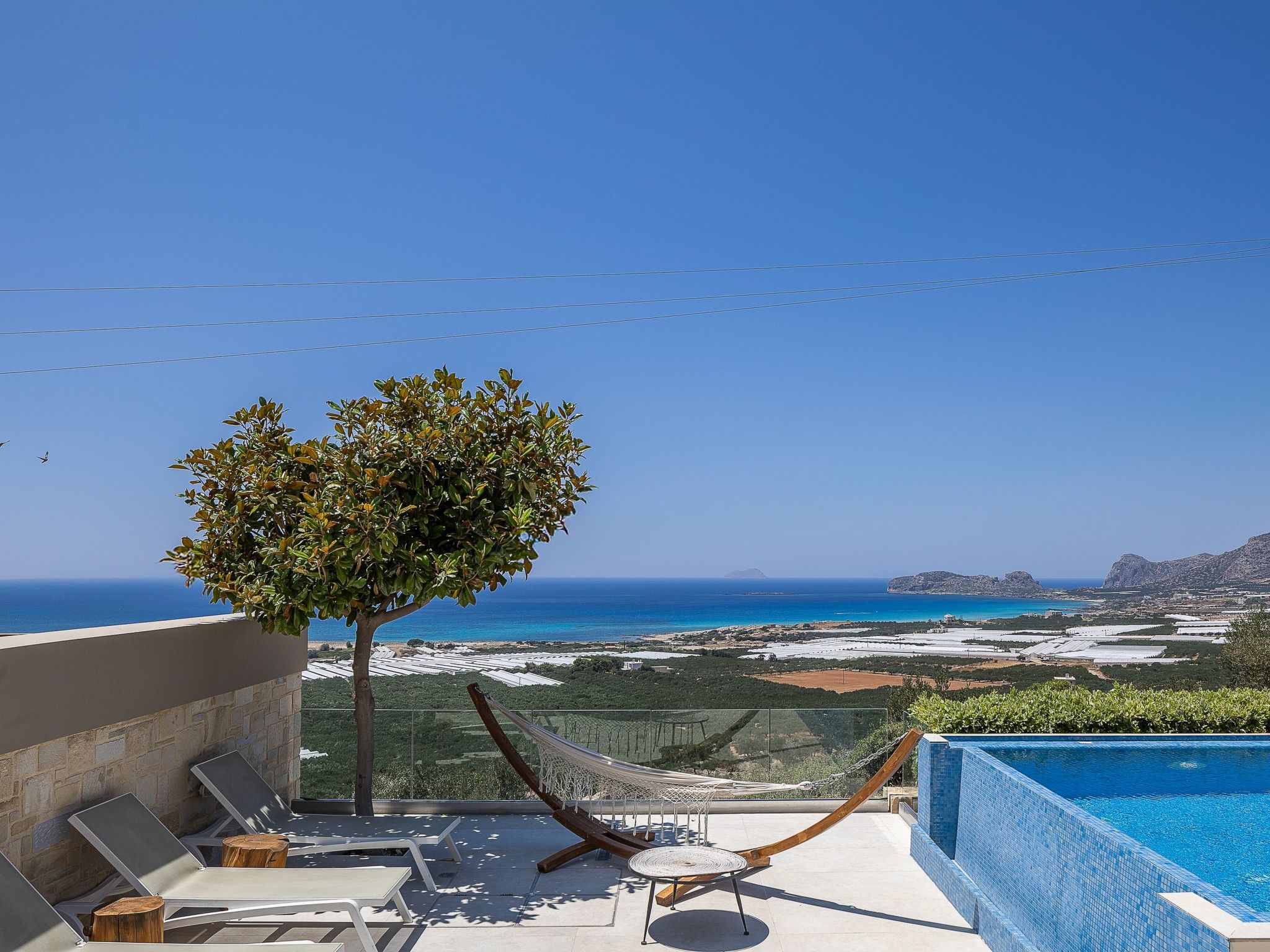 Villa Elpida I Meerblick, ''beheizter'' Pool-Binnen