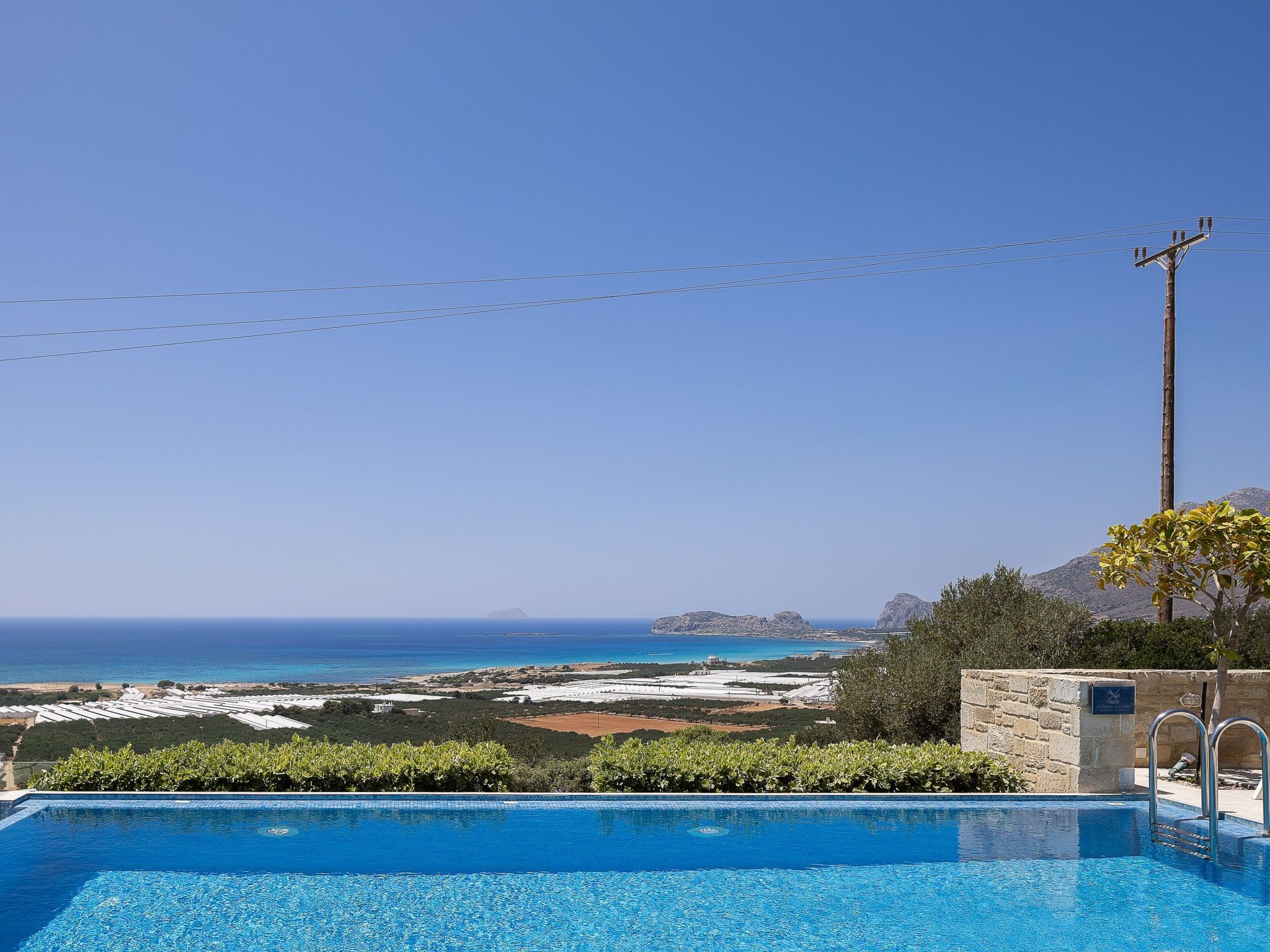 Villa Elpida I Meerblick, ''beheizter'' Pool-Binnen