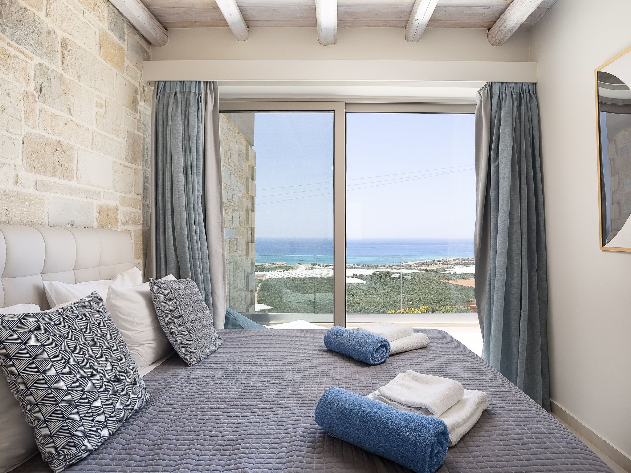 Villa Elpida I Meerblick, ''beheizter'' Pool-Binnen