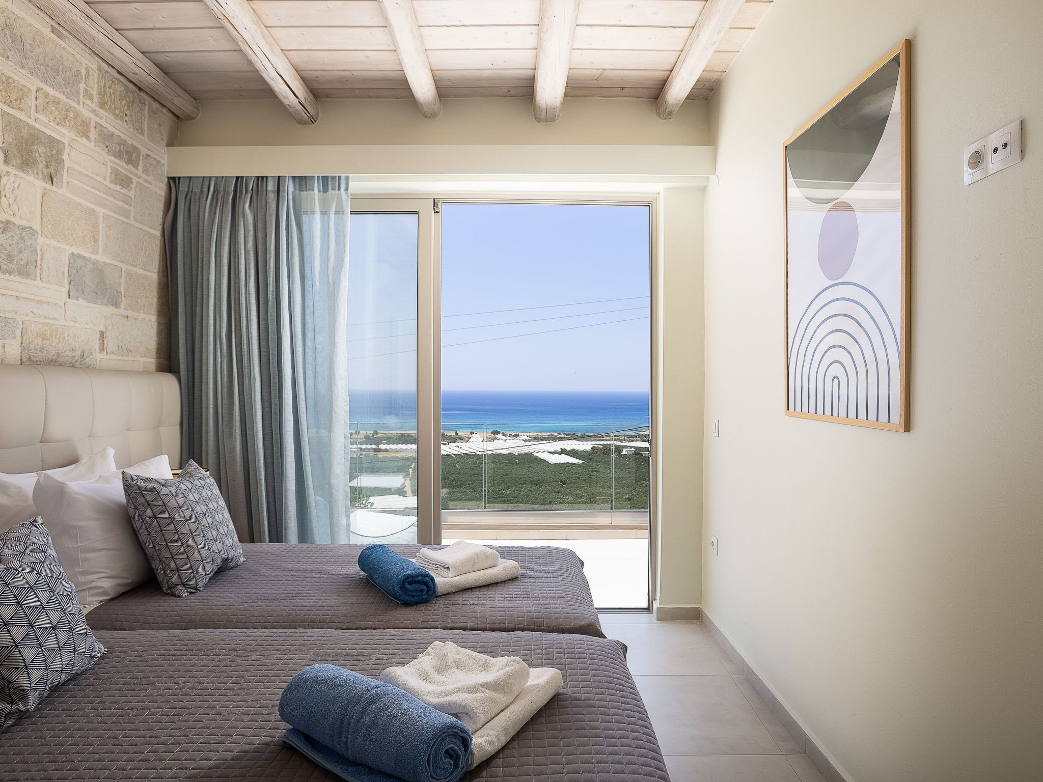 Villa Elpida I Meerblick, ''beheizter'' Pool-Binnen