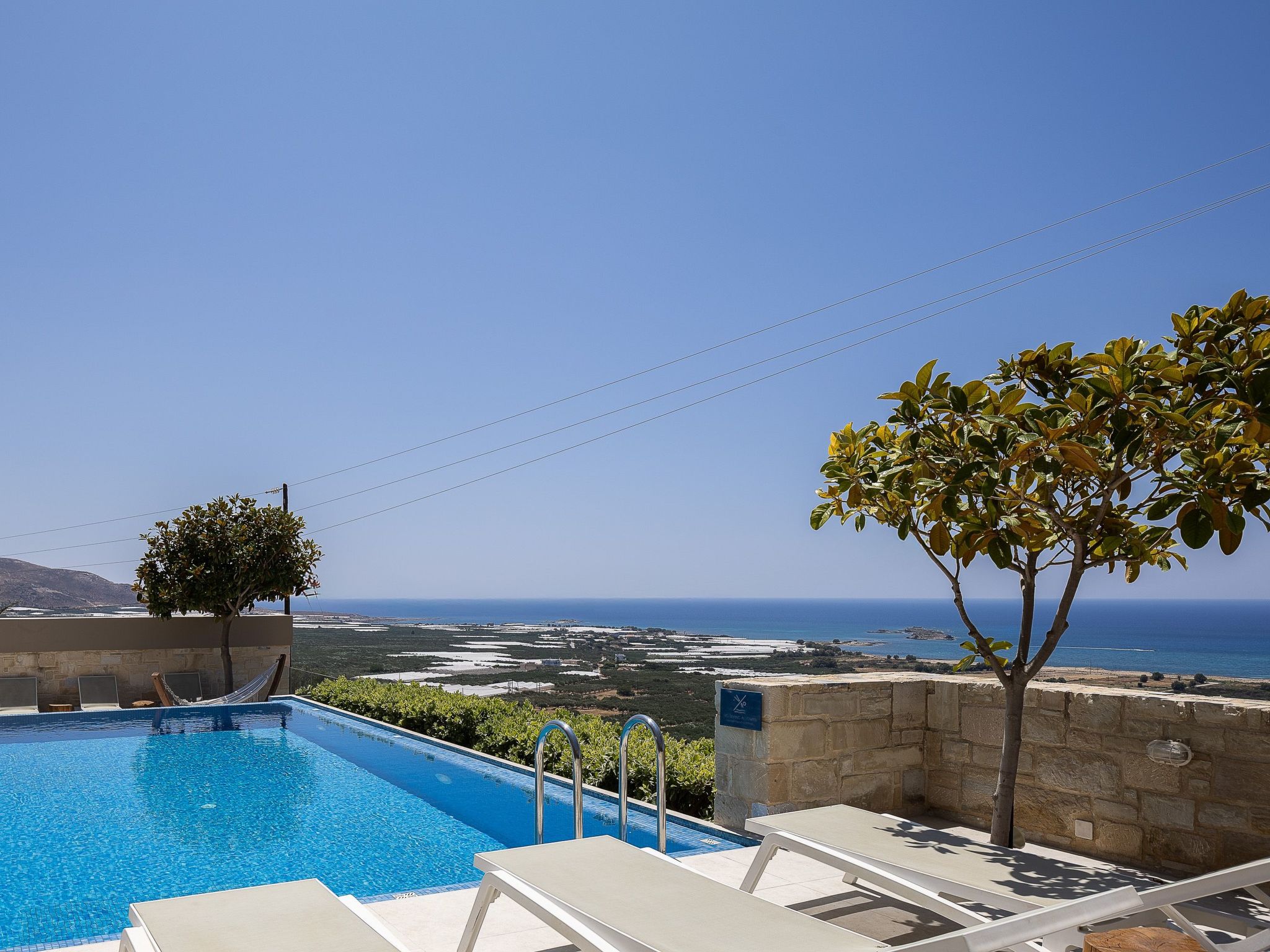 Villa Elpida I Meerblick, ''beheizter'' Pool-Binnen