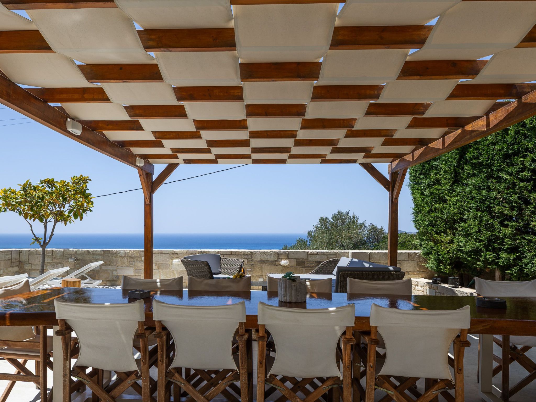 Villa Elpida I Meerblick, ''beheizter'' Pool-Binnen