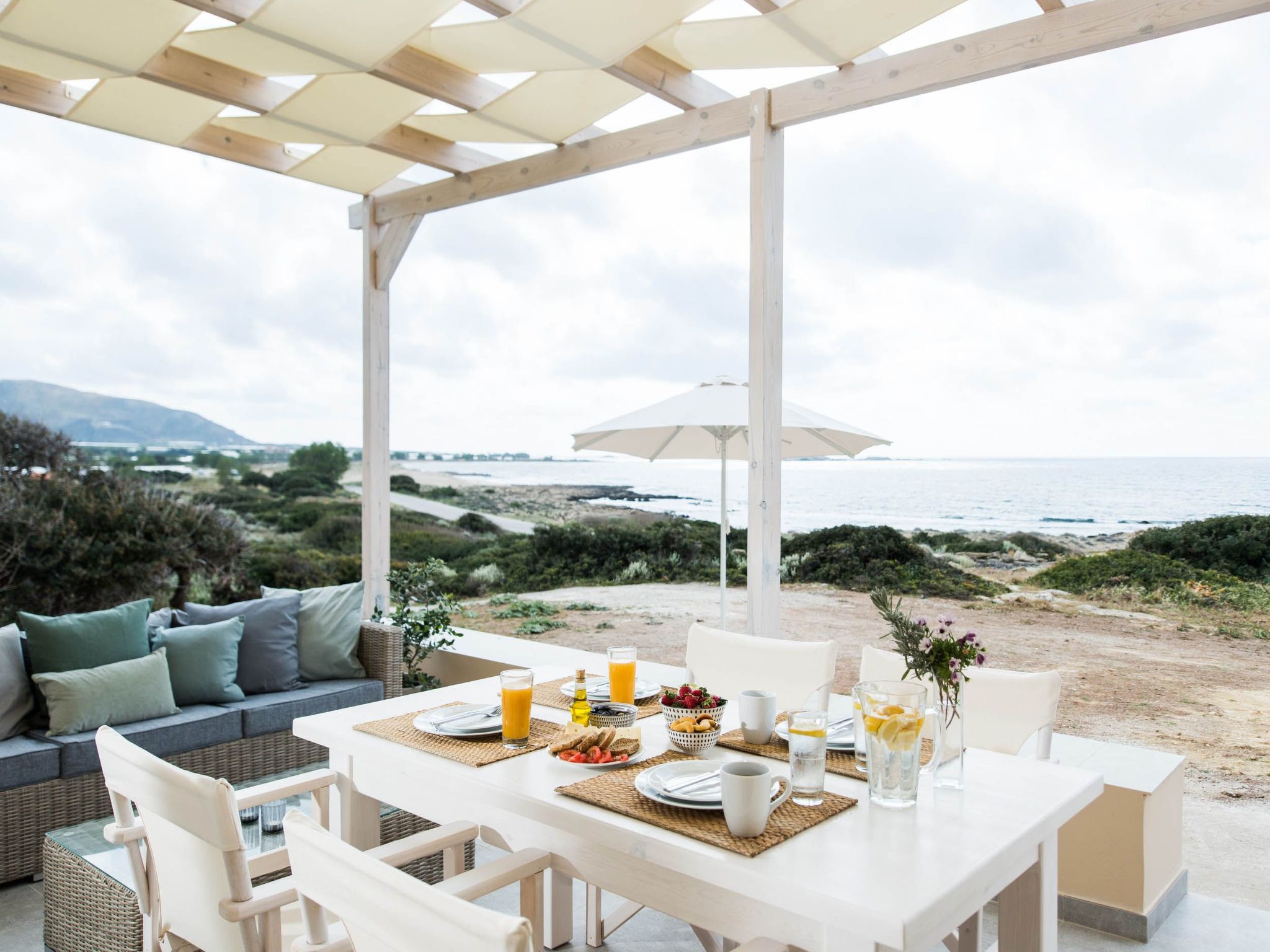 Falasarna Haus am Meer I 50m zum Strand-Binnen