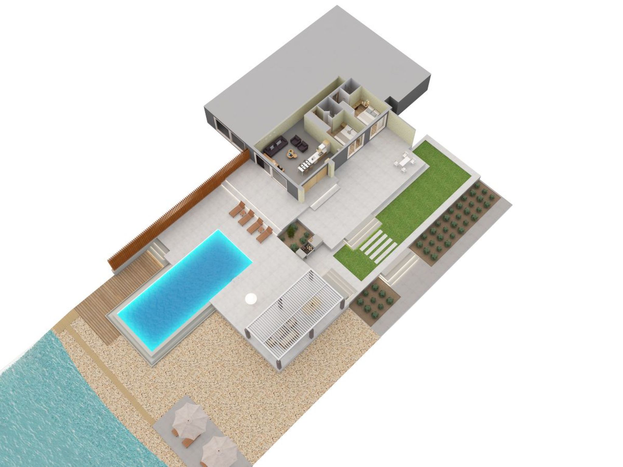 Youphoria Beachfront Estate-Binnen