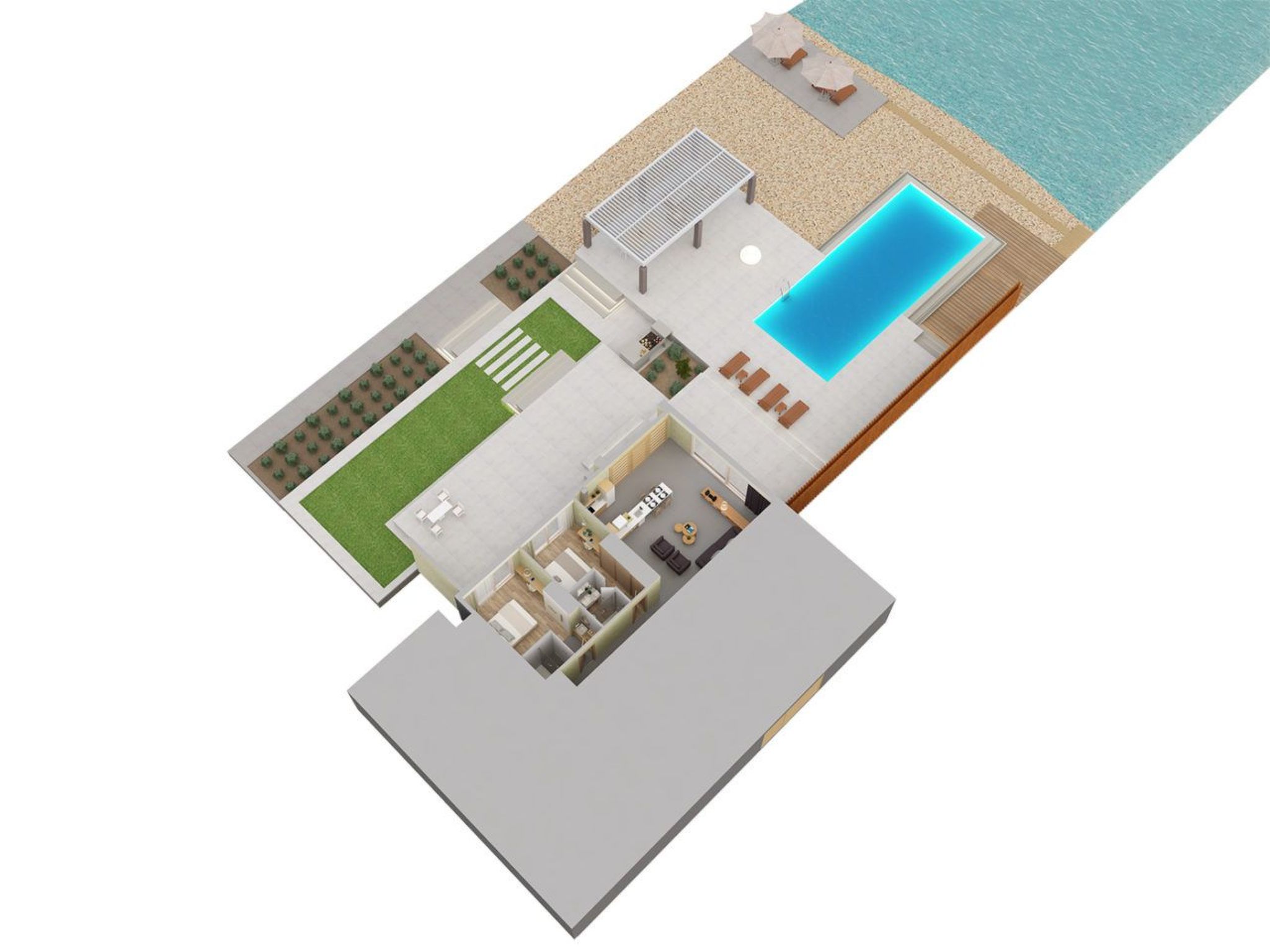 Youphoria Beachfront Estate-Binnen