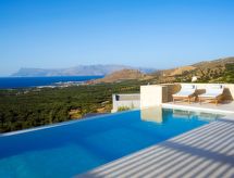 Villa Symphony: Luxe privévilla met verwarmd zwembad en zeezicht in Kissamos - thumbnail 5