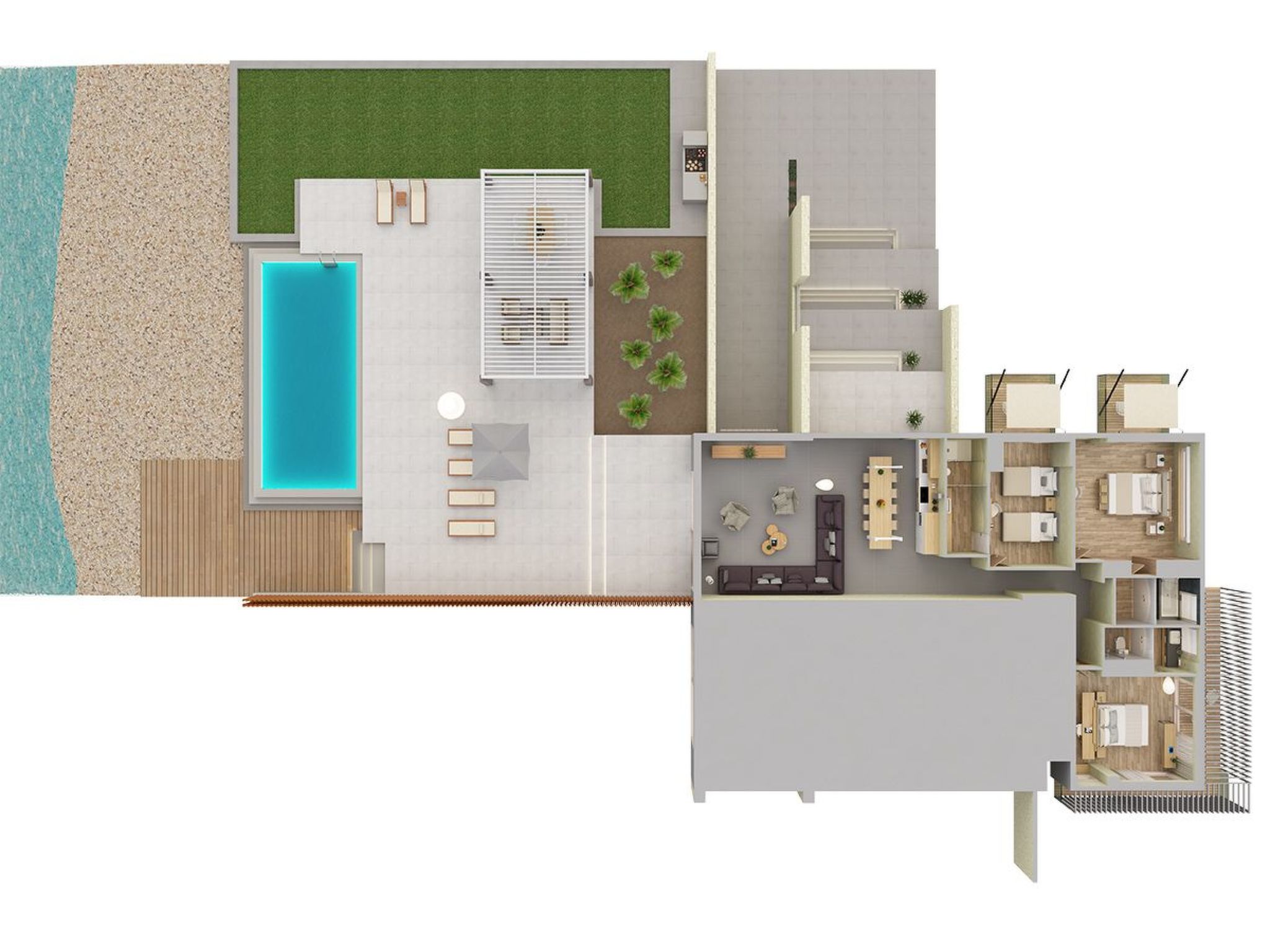 Villa Votsalo 6 Schlafzimmer-Binnen