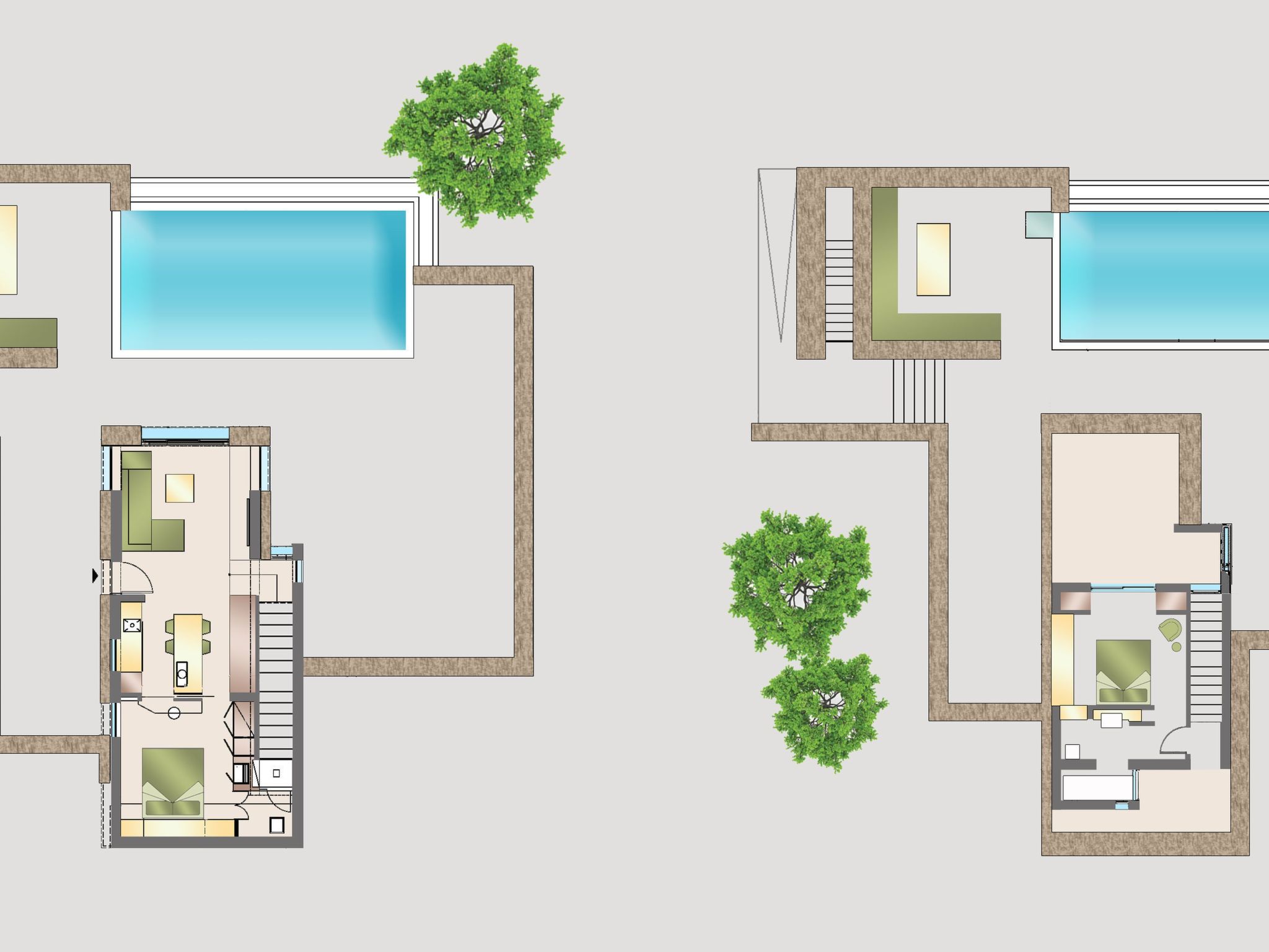 Youphoria Meerblick Villa Anassa 2 Schlafzimmer-Binnen