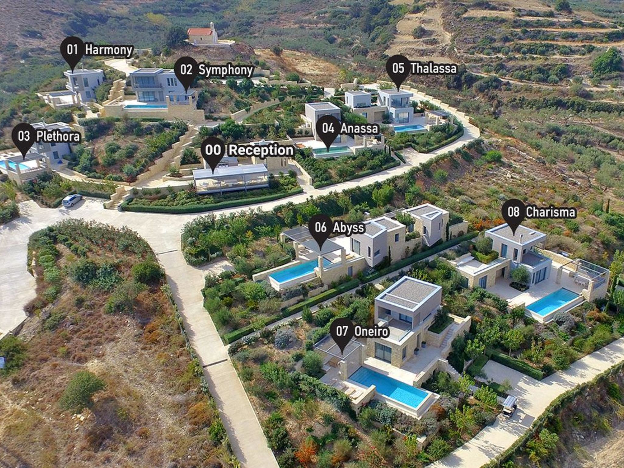 Youphoria Meerblick Villa Anassa 2 Schlafzimmer-Binnen