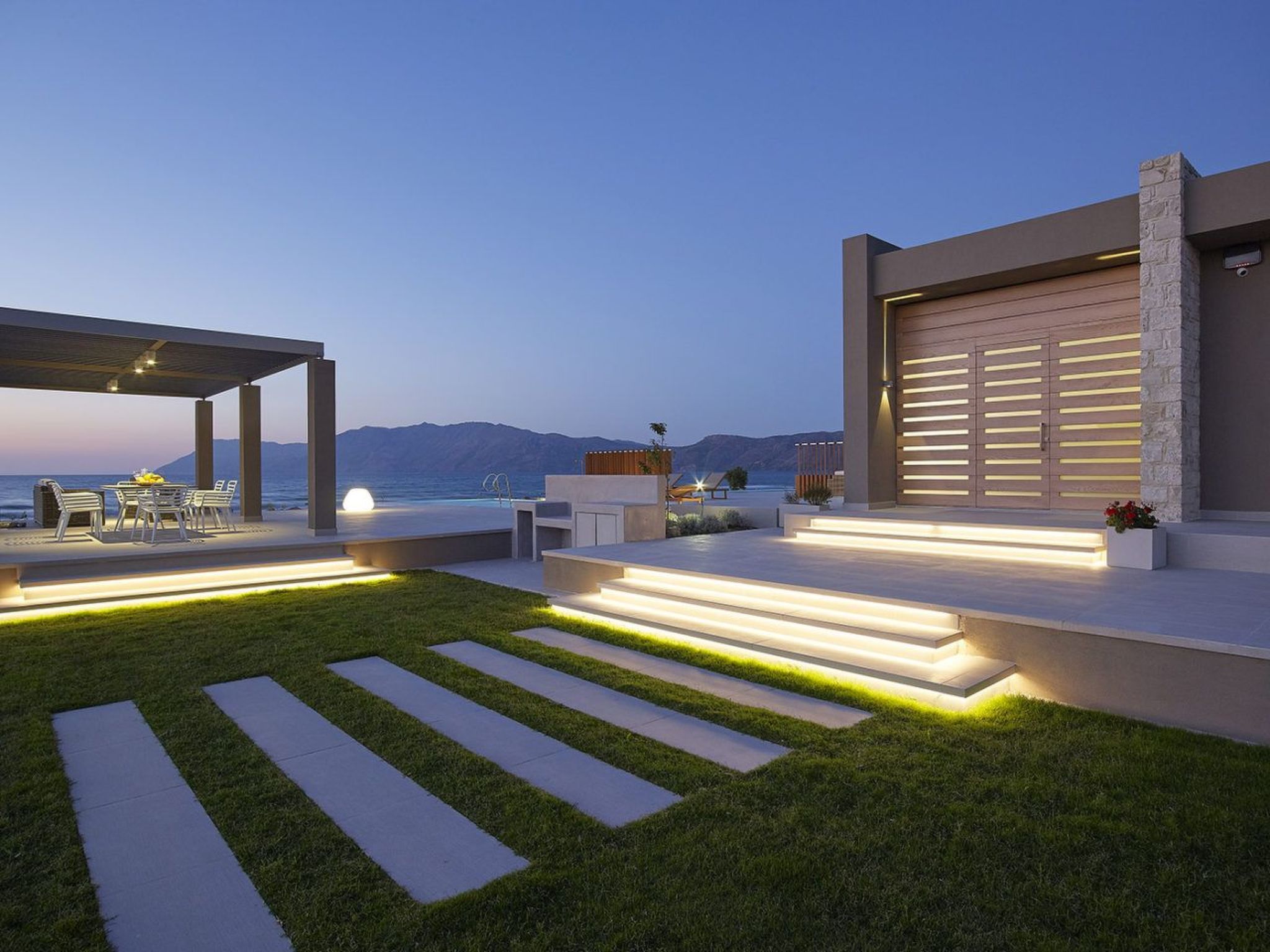 Villa am Strand von Ammos-Binnen