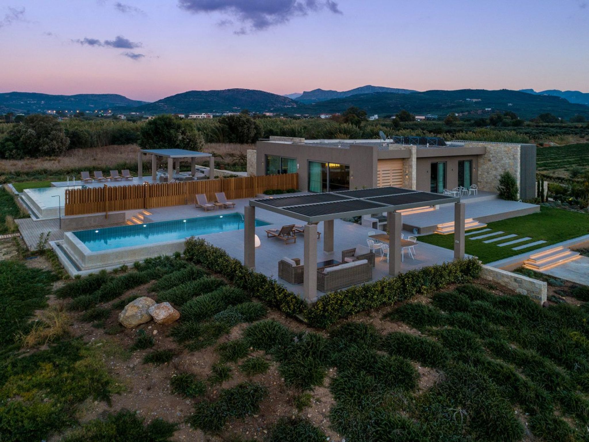 Villa am Strand von Ammos-Binnen