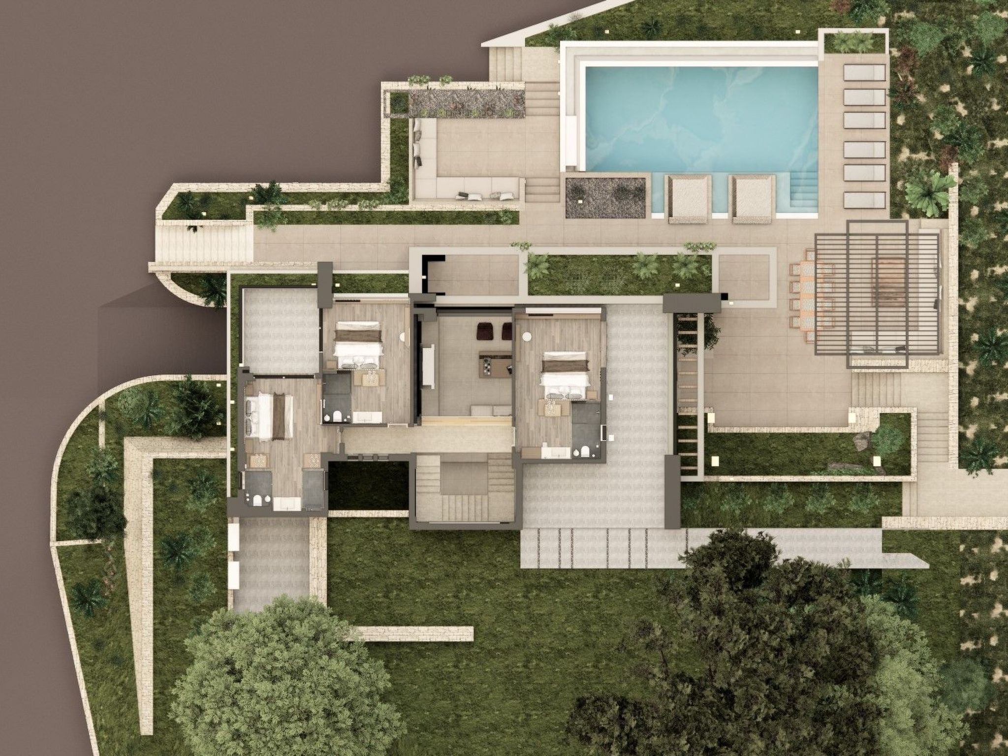 Villa Utopia 5 Schlafzimmer-Binnen