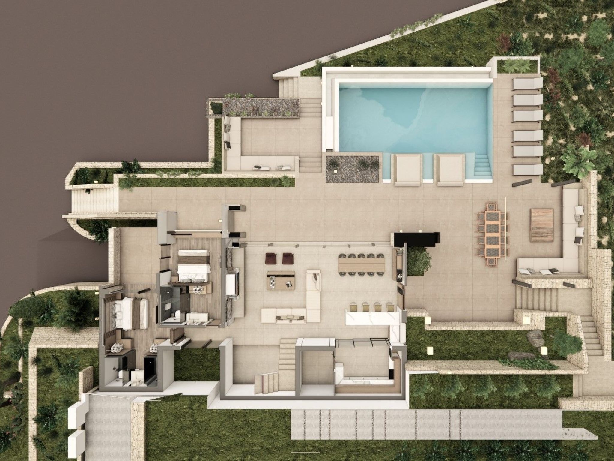 Villa Utopia 5 Schlafzimmer-Binnen