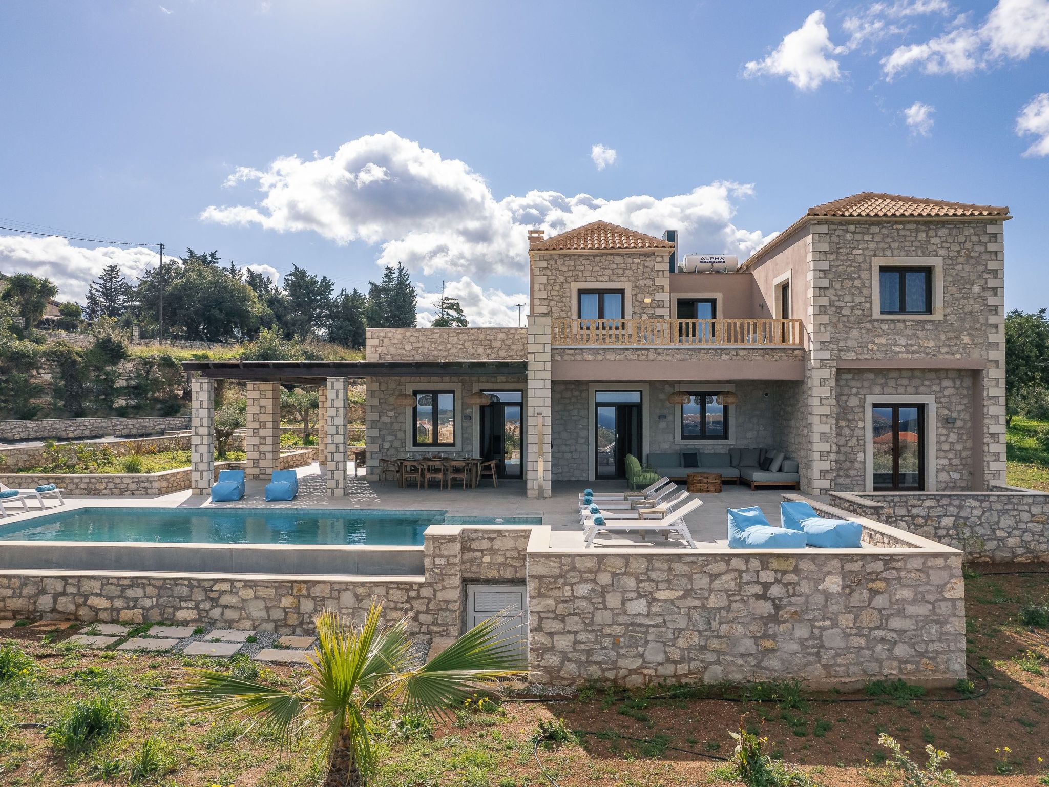 Brandneue Villa mit Meerblick, privatem Pool und Ping Pong-Dedans