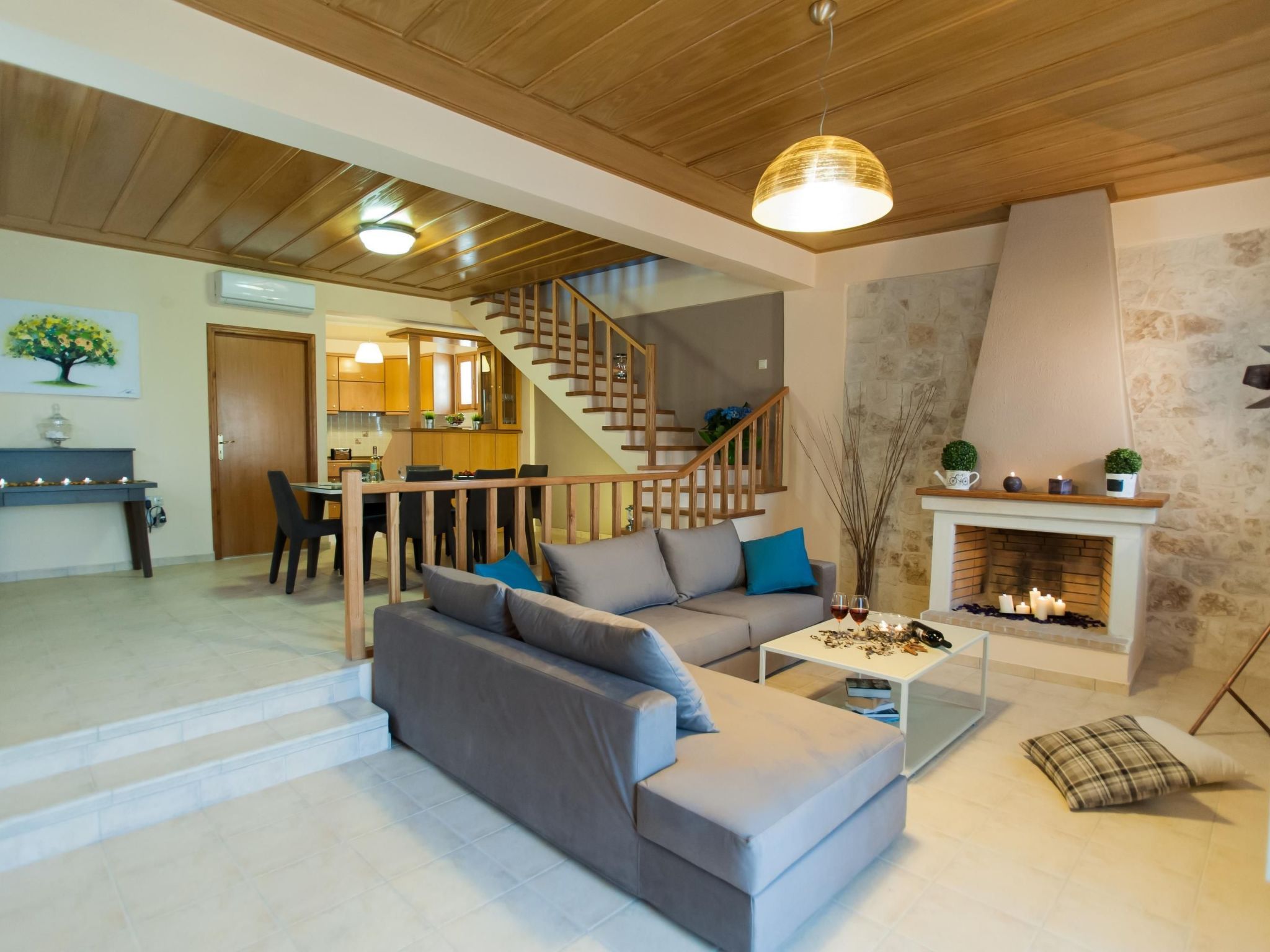 Schönes Haus in Panormos mit kleinem Garten-Dedans