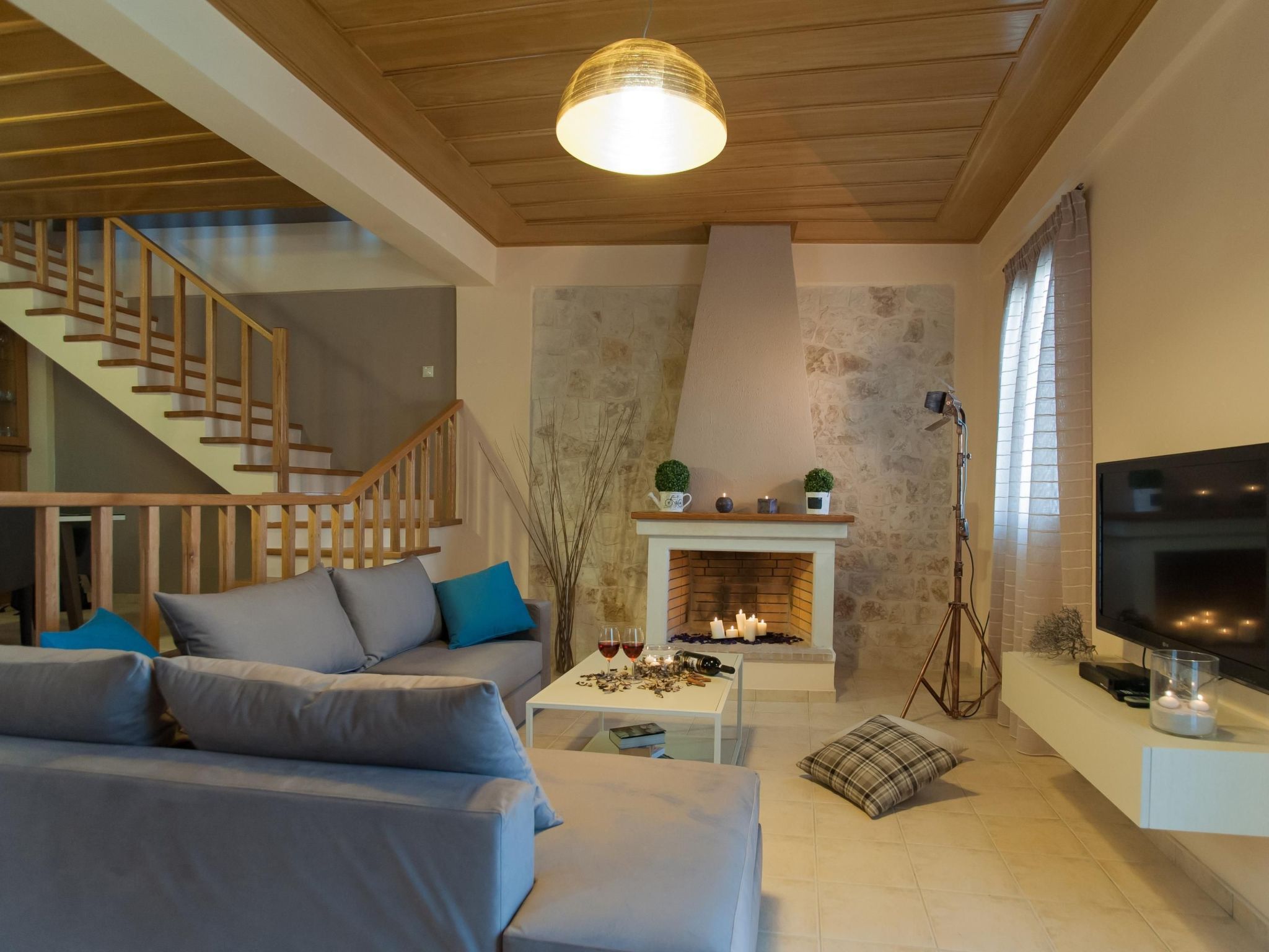 Schönes Haus in Panormos mit kleinem Garten-Dedans