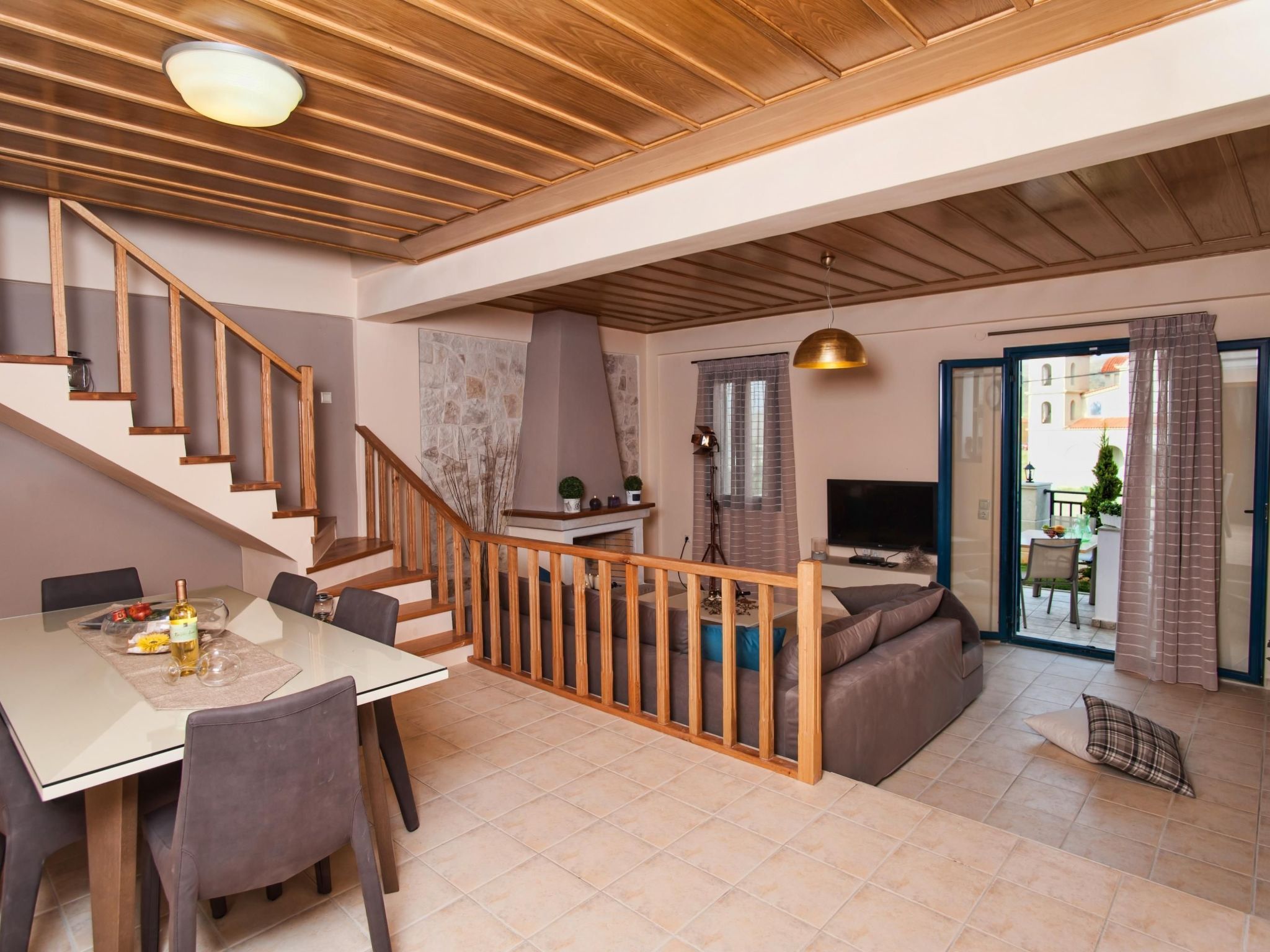 Schönes Haus in Panormos mit kleinem Garten-Dedans