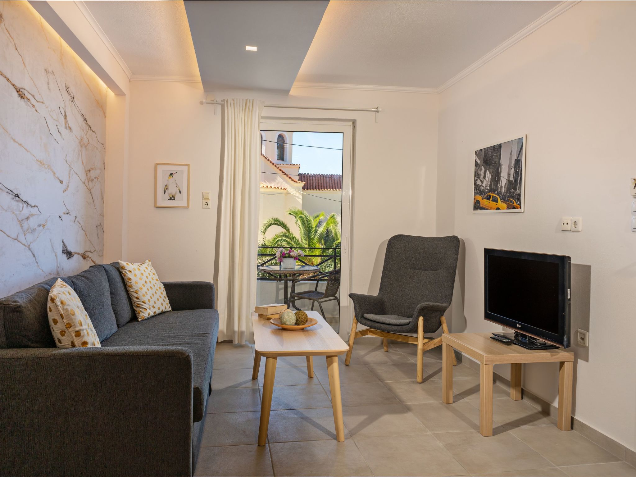 Mit Balkon für 3 Personen-Dedans