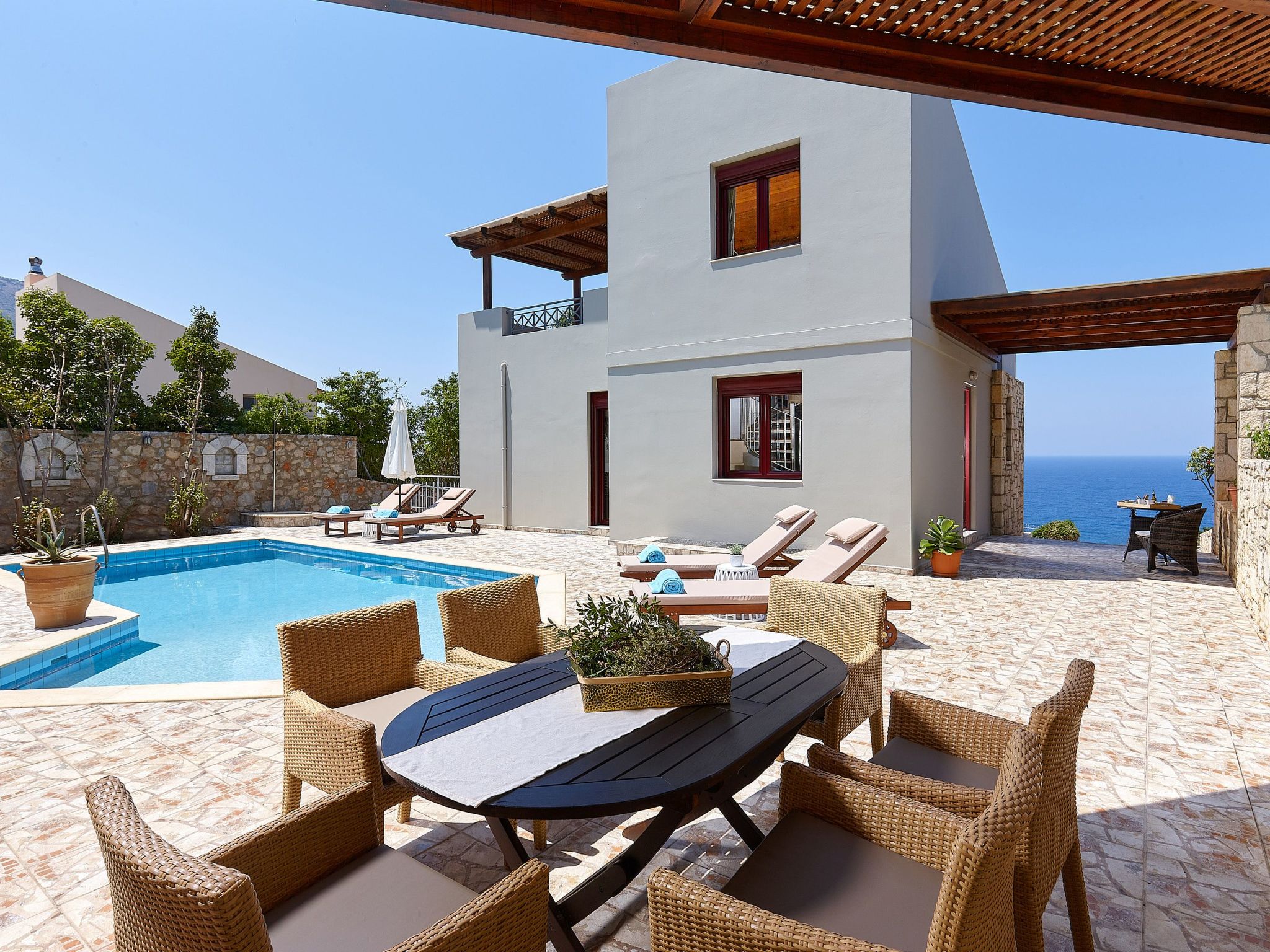 Vakantiehuis met privé zwembad in Roumeli (Griekenland) voor 6 personen