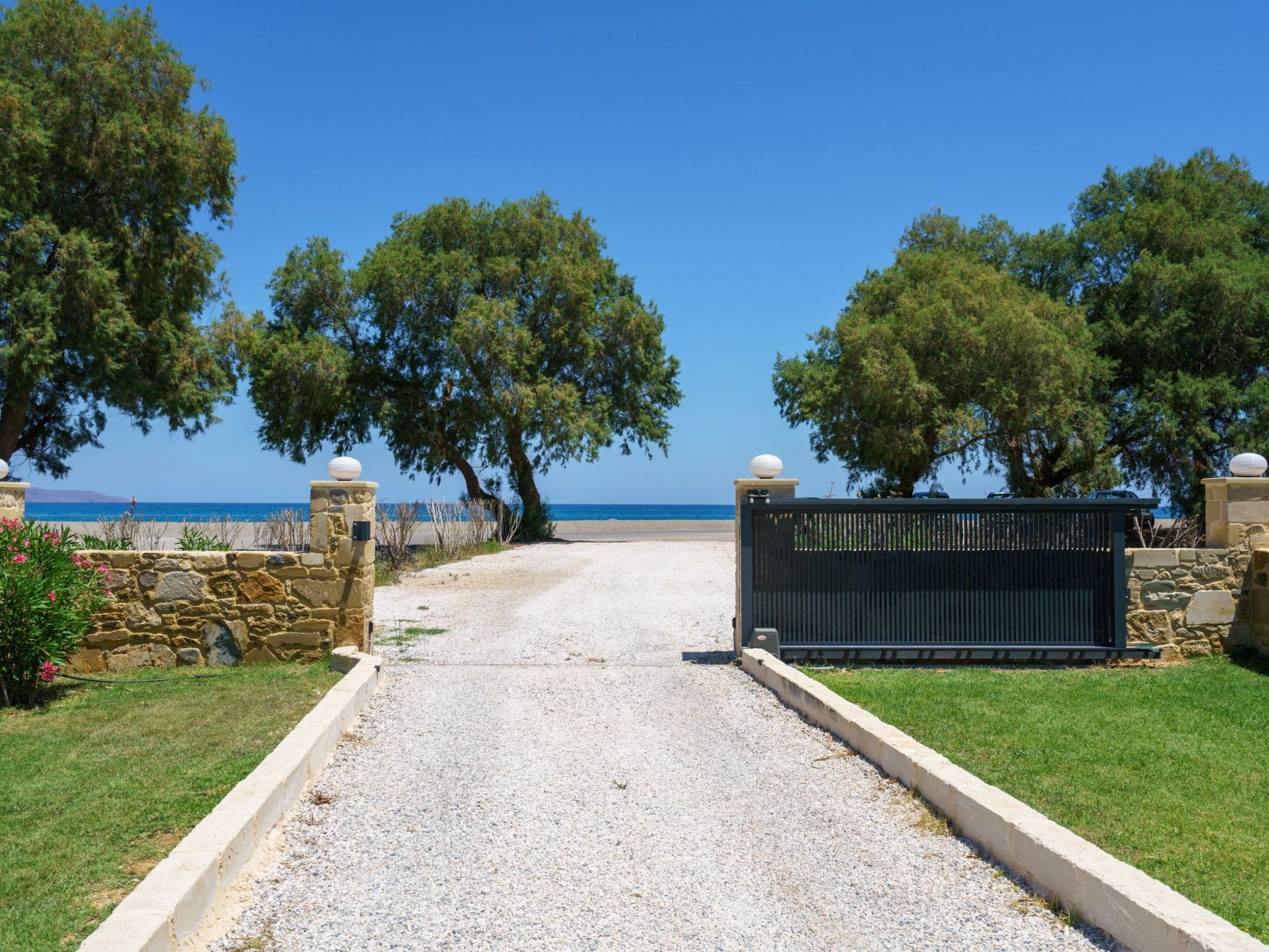 Neue Strandvilla SixStars in Chania, mit Sauna-Draußen