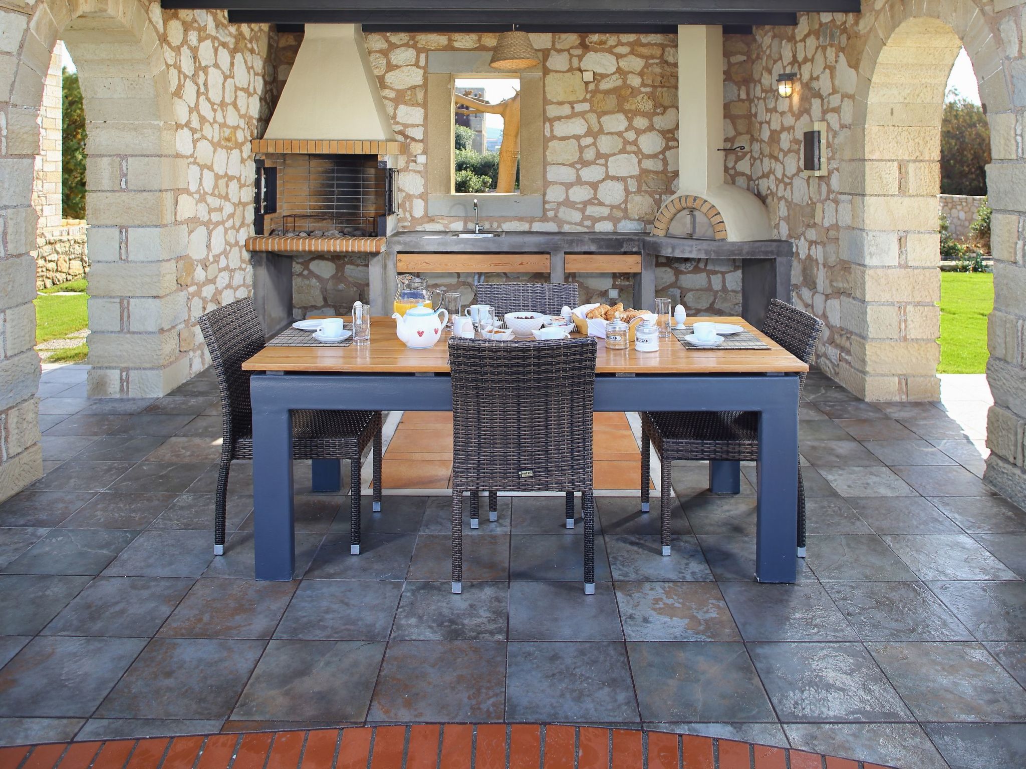 In Kolimvari mit privatem Pool-Draußen