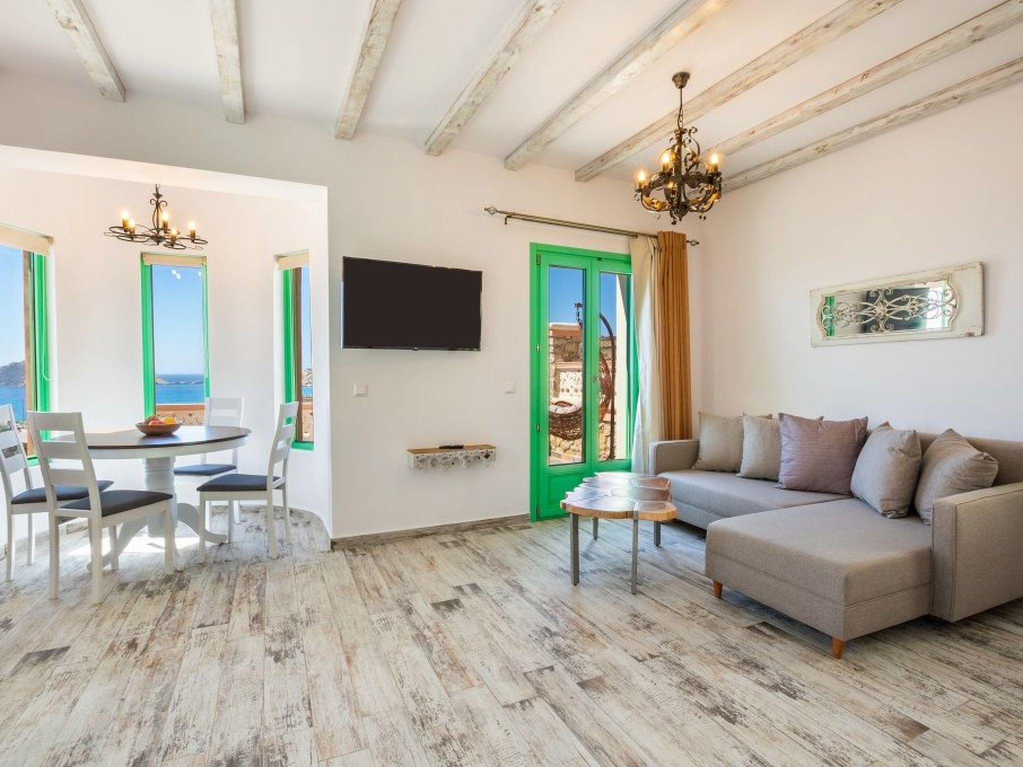 Schönes Haus in Kato Lefkos und schöne Aussicht