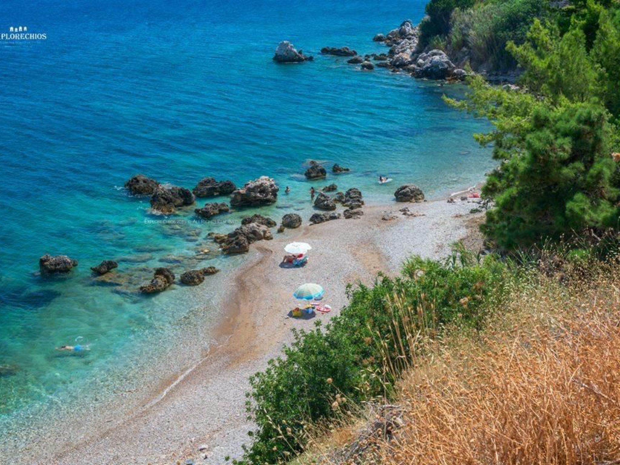 Charmante Villa mit Meerblick - 300m. vom Strand entfernt-Binnen
