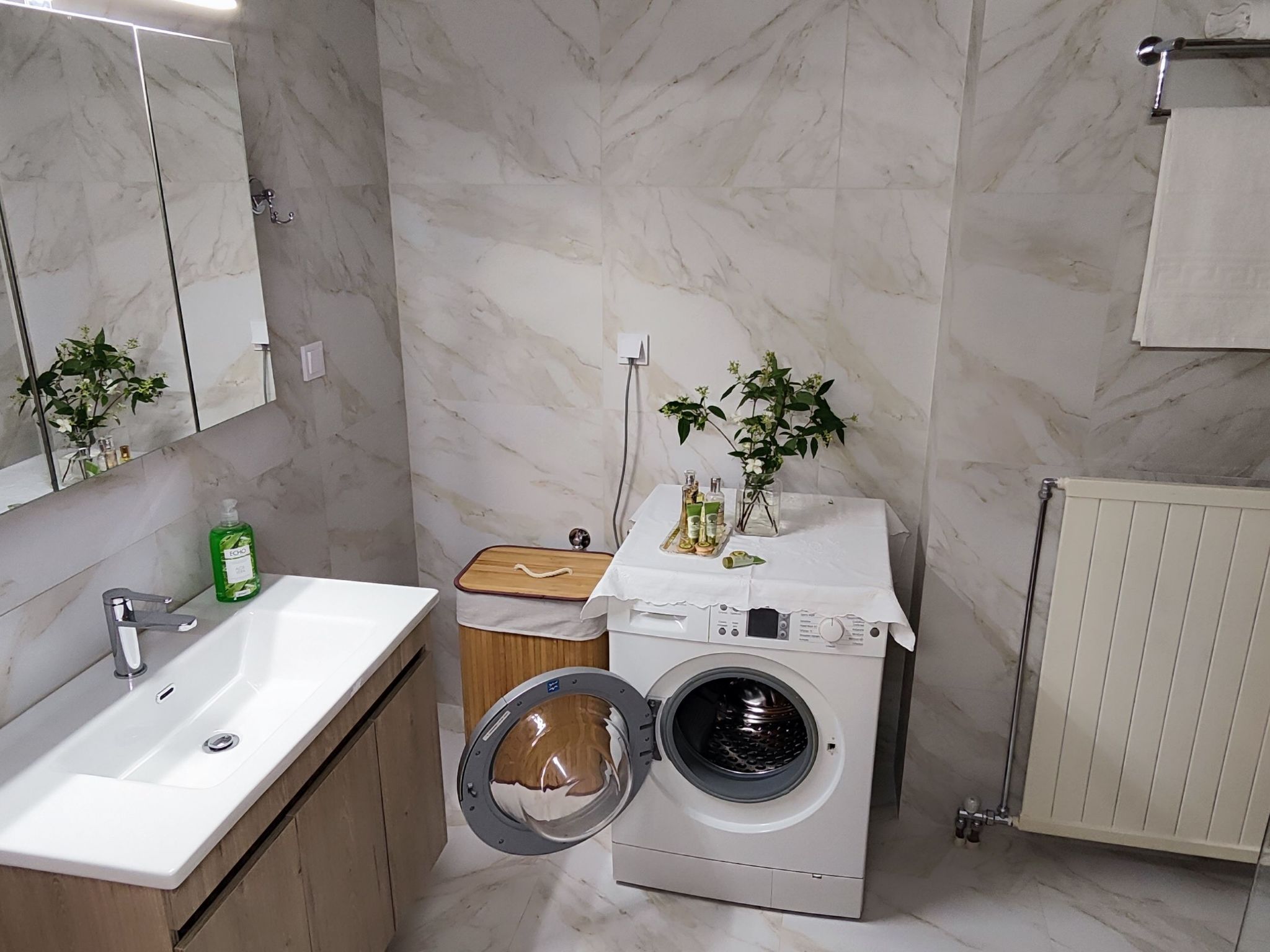 Theofanias Marmorhaus Meteora-Binnen