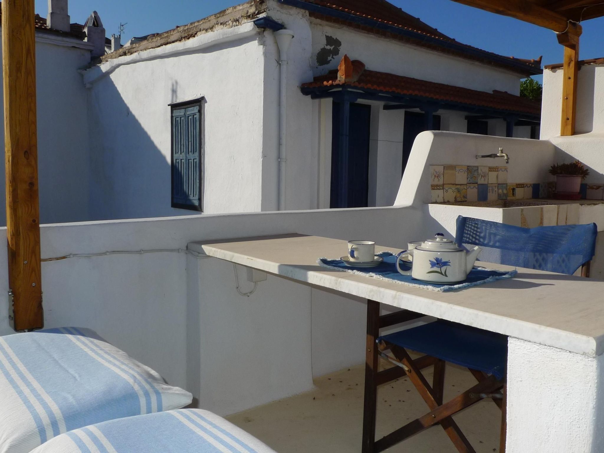 In Skopelos mit Grill und Terrasse-Buiten