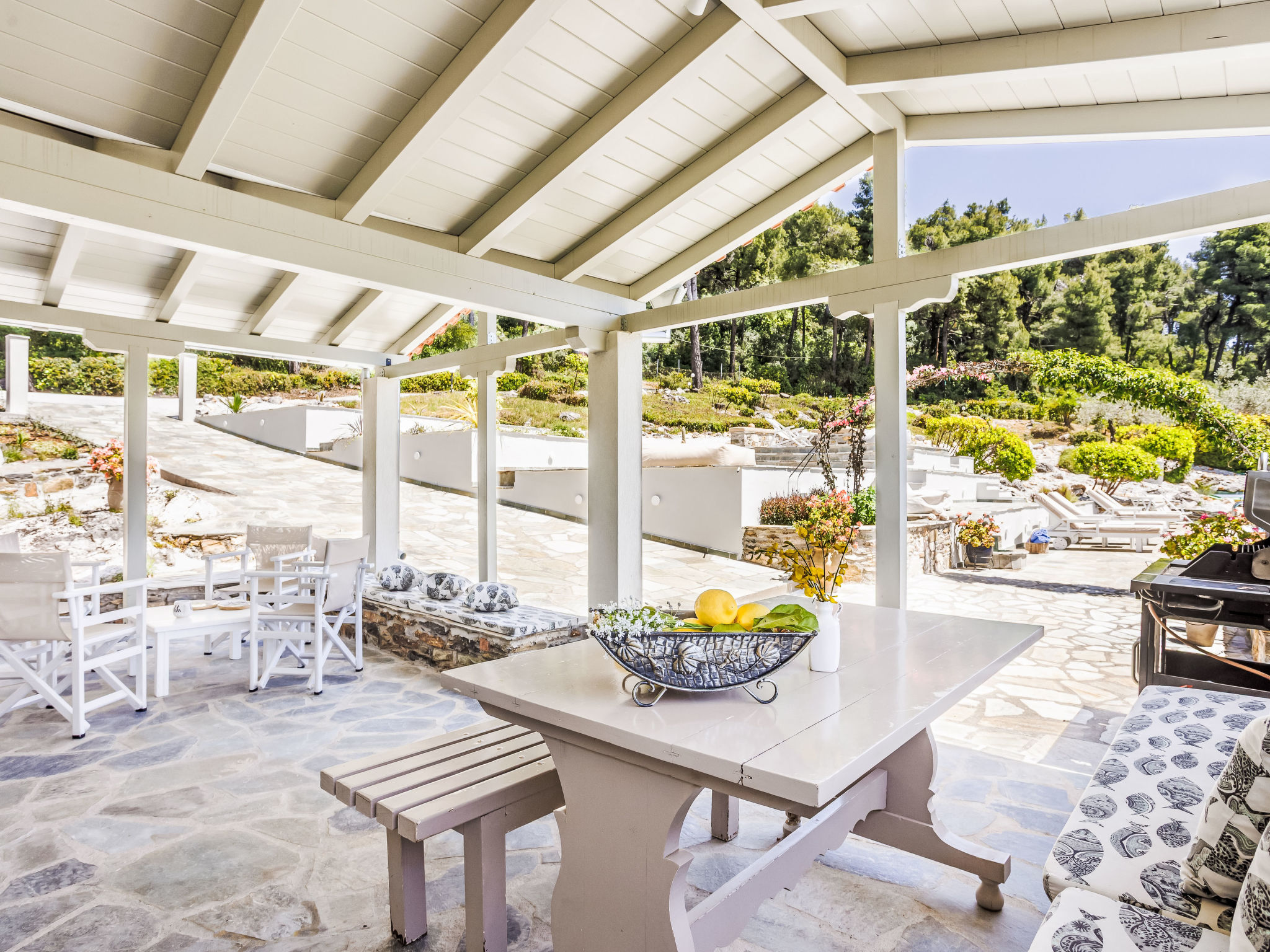 Villa Pine Trees bei Kardous, Skopelos Privater Pool - Drinnen