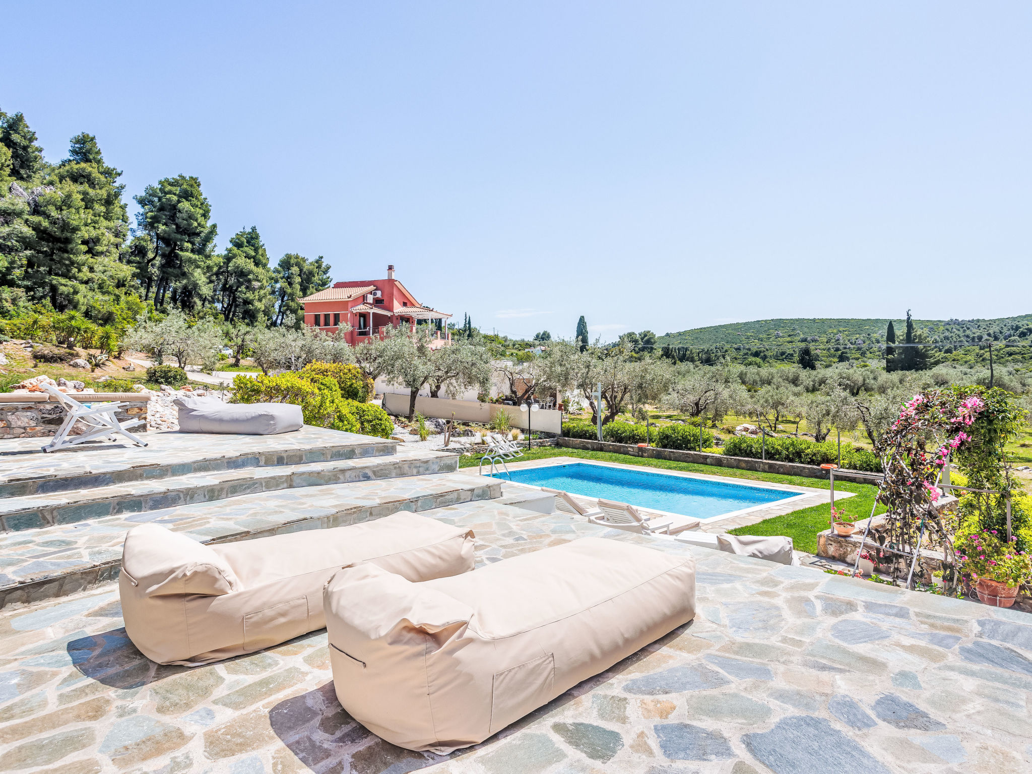 Villa Pine Trees bei Kardous, Skopelos Privater Pool - Draußen