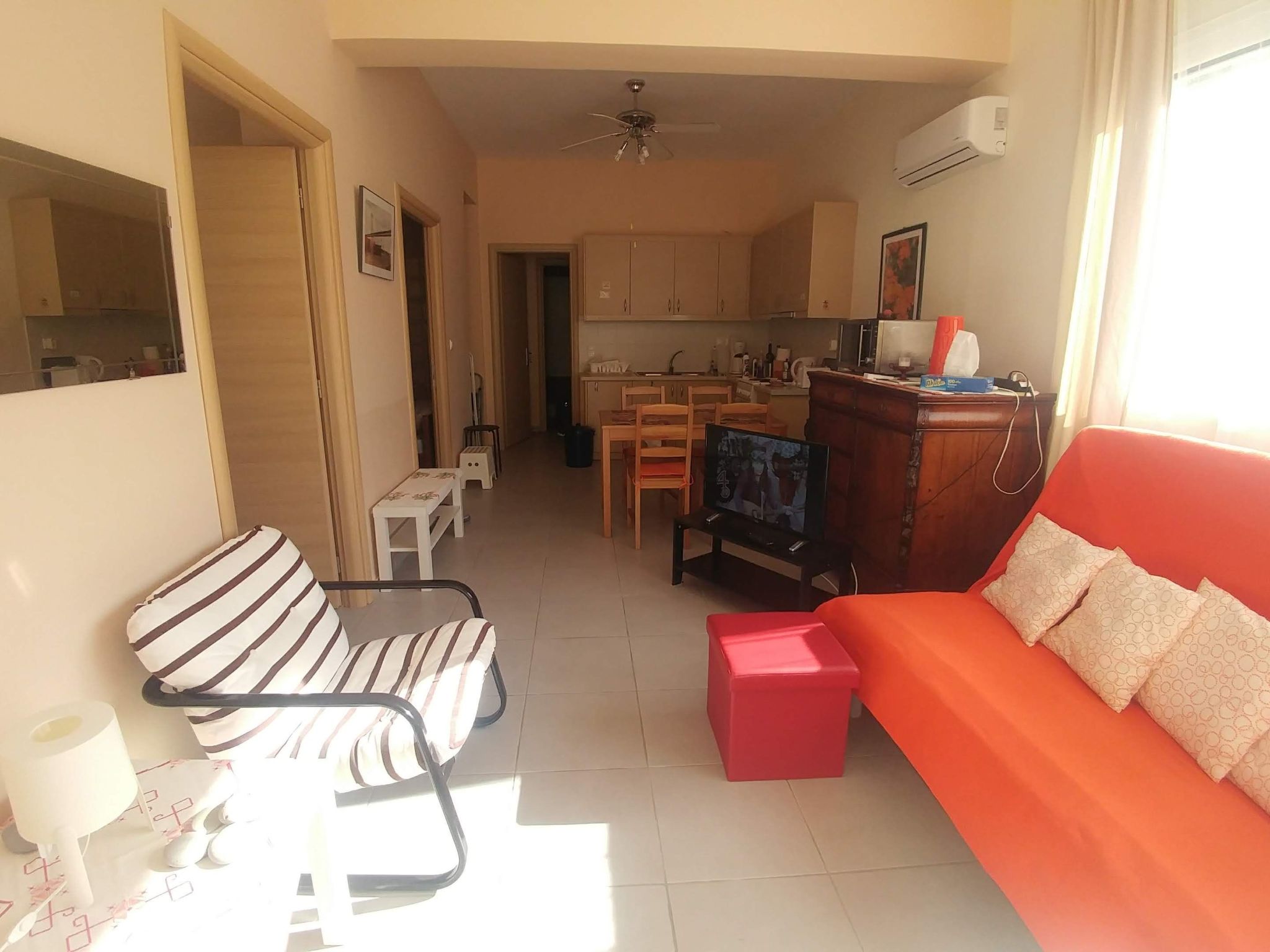 Appartement in Derveni mit Terrasse-Drinnen