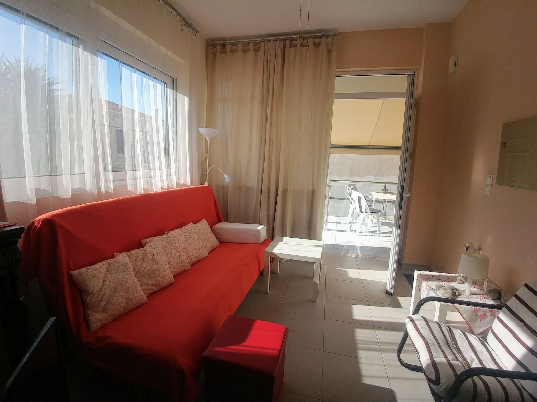 Appartement in Derveni mit Terrasse-Drinnen