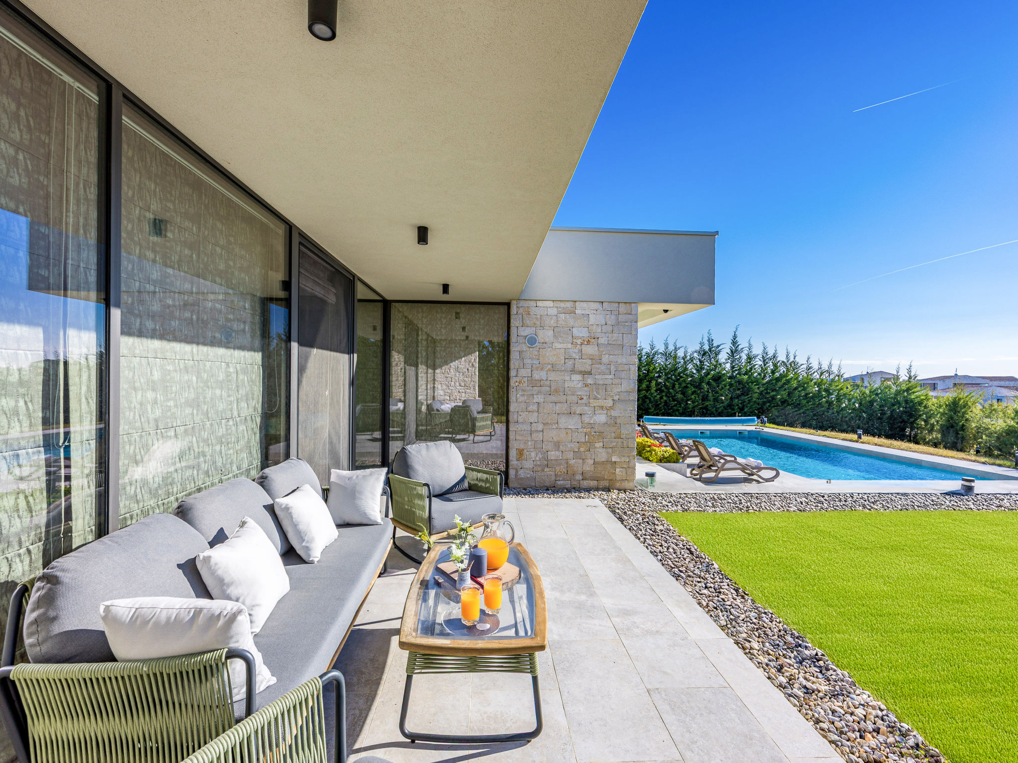 Vakantiehuis met privé zwembad in Buje/Brtonigla (Kroatië) voor 5 personen