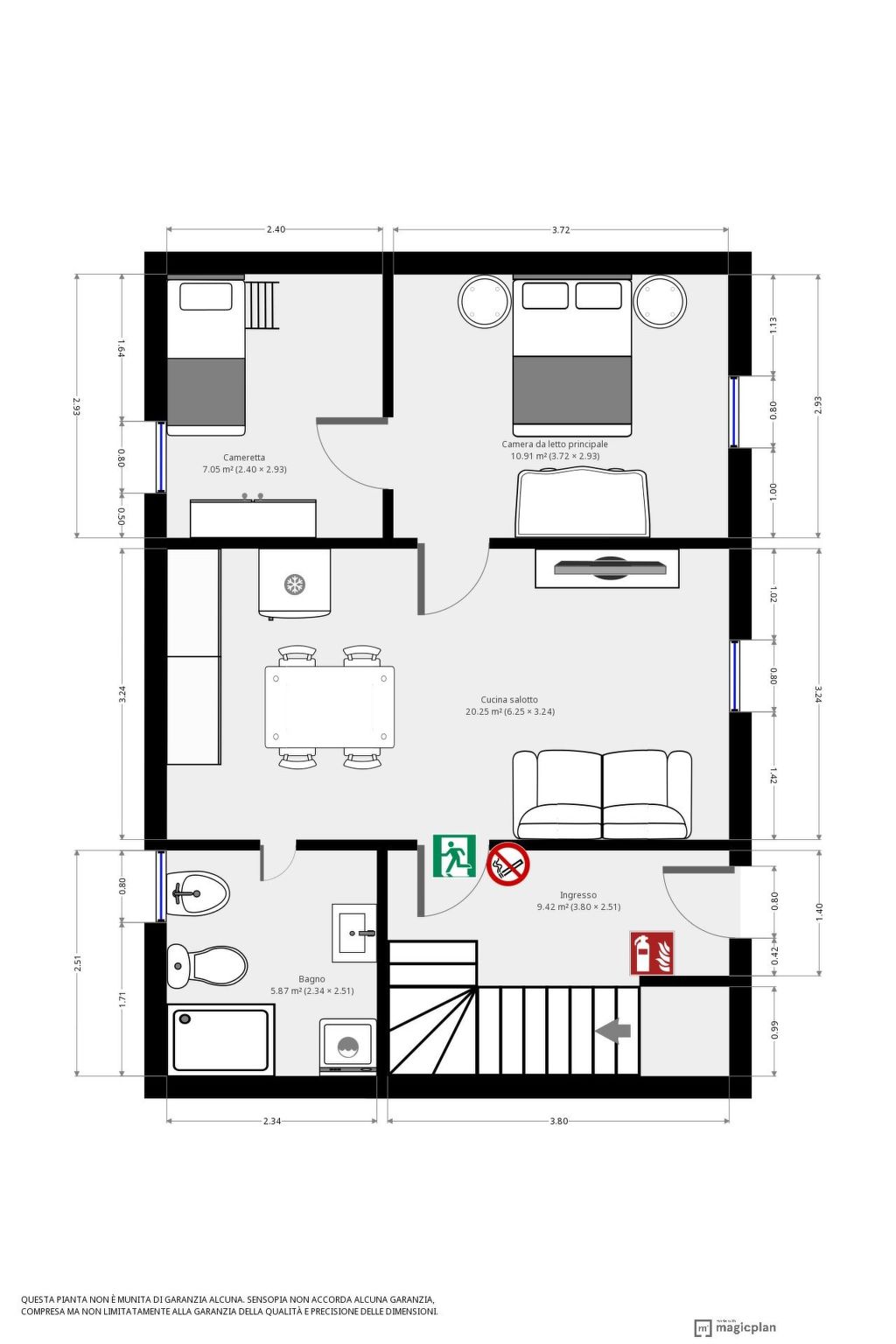 Appartement Irè 4 Persone-Binnen