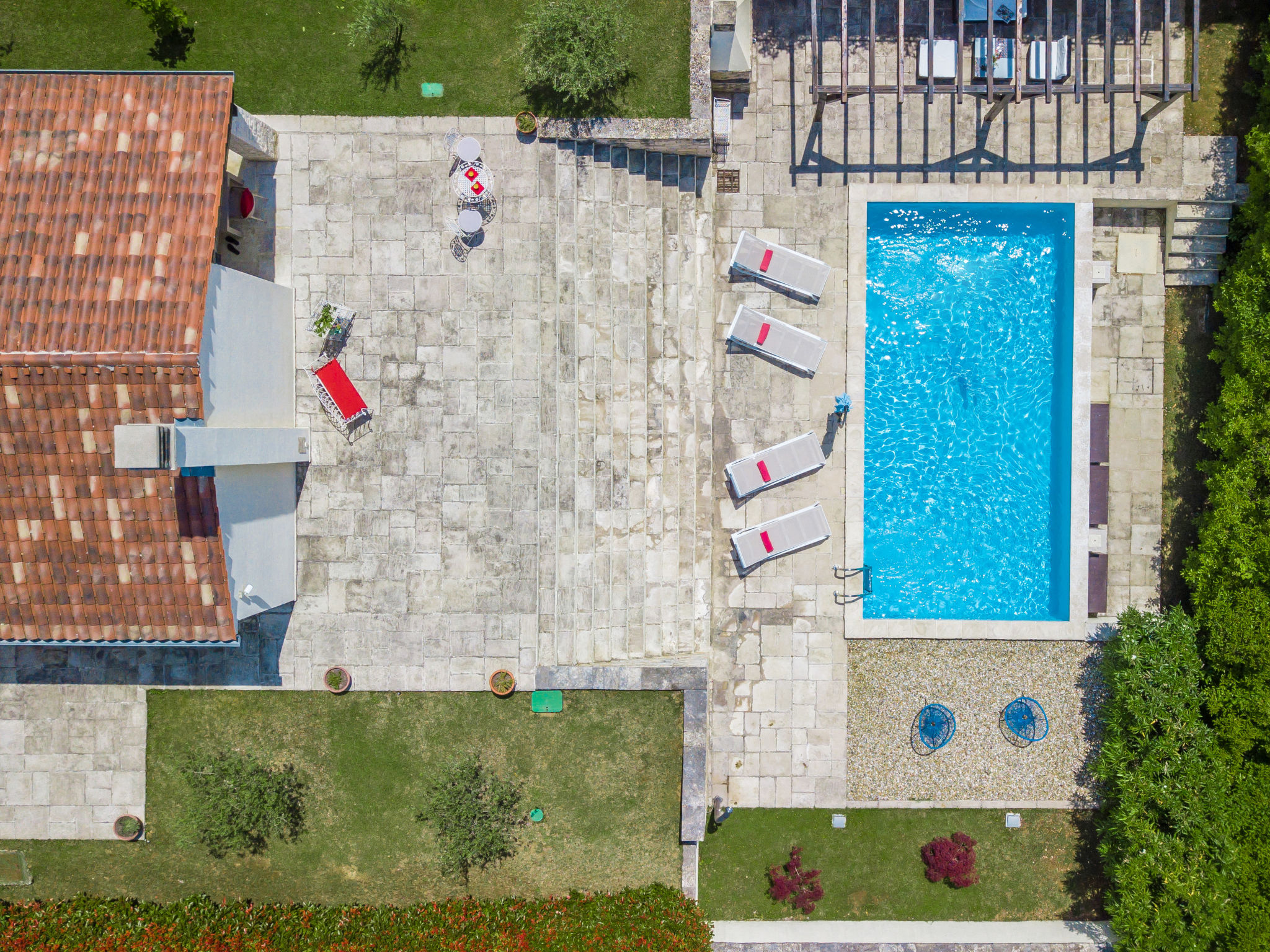 Vakantiehuis met privé zwembad in Buje/Momjan (Kroatië) voor 5 personen