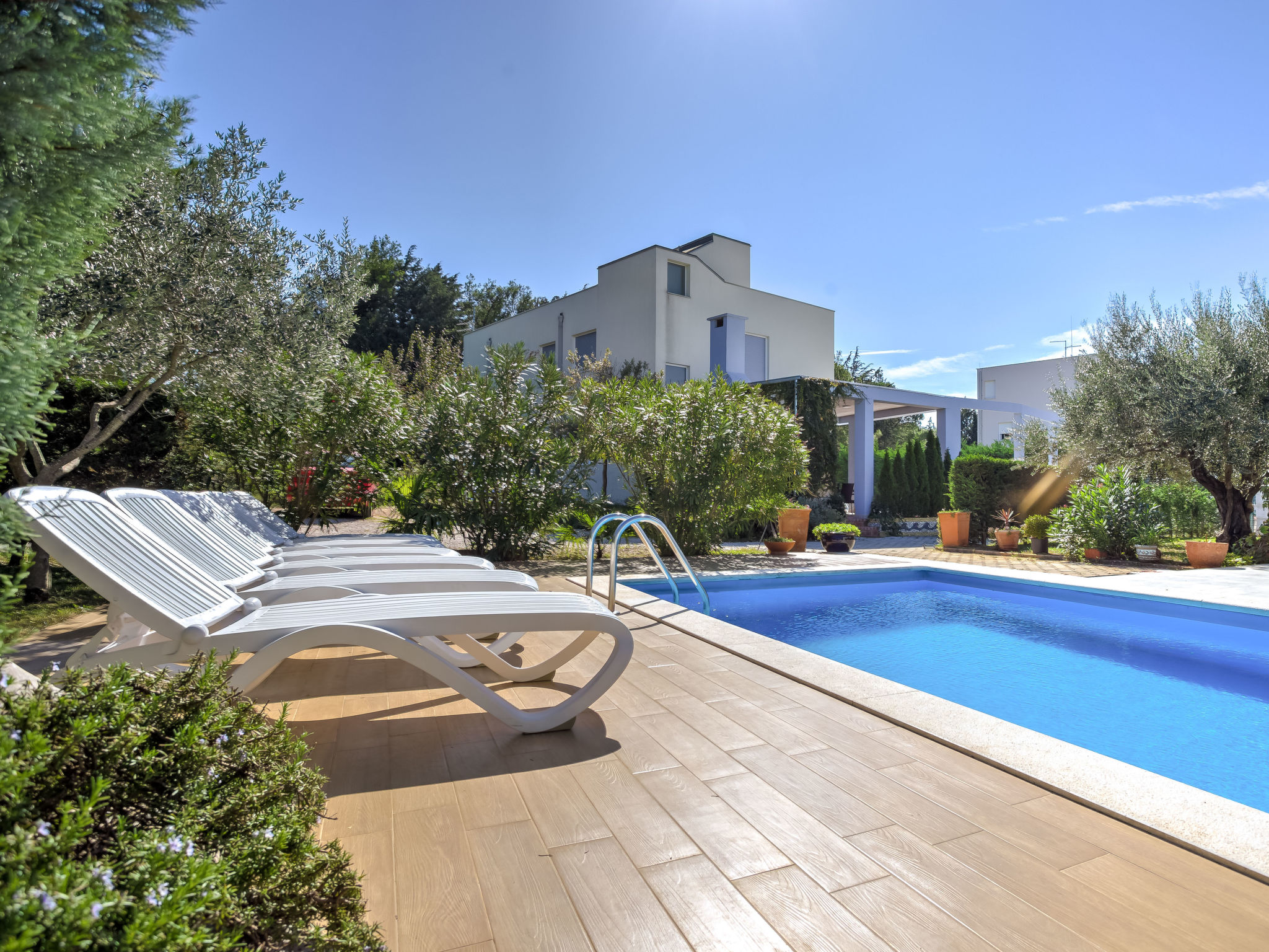 Vakantiehuis met zwembad in Umag/Zambratija (Kroatië) voor 4 personen