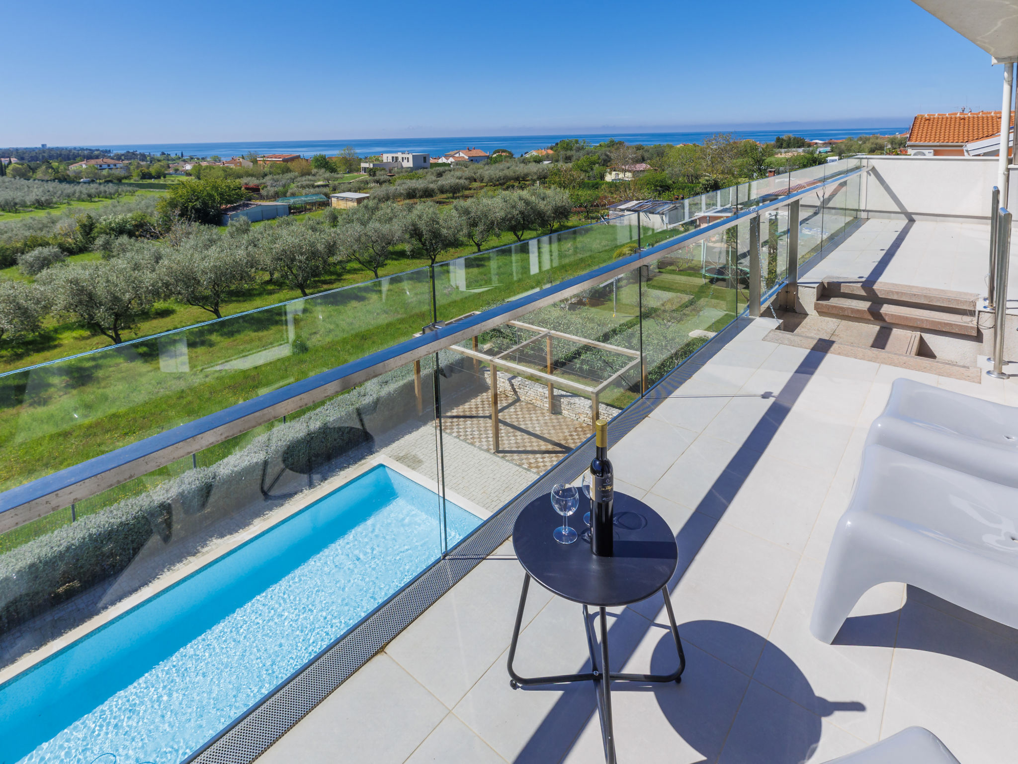 Vakantiehuis met zwembad in Umag/Zambratija (Kroatië) voor 4 personen