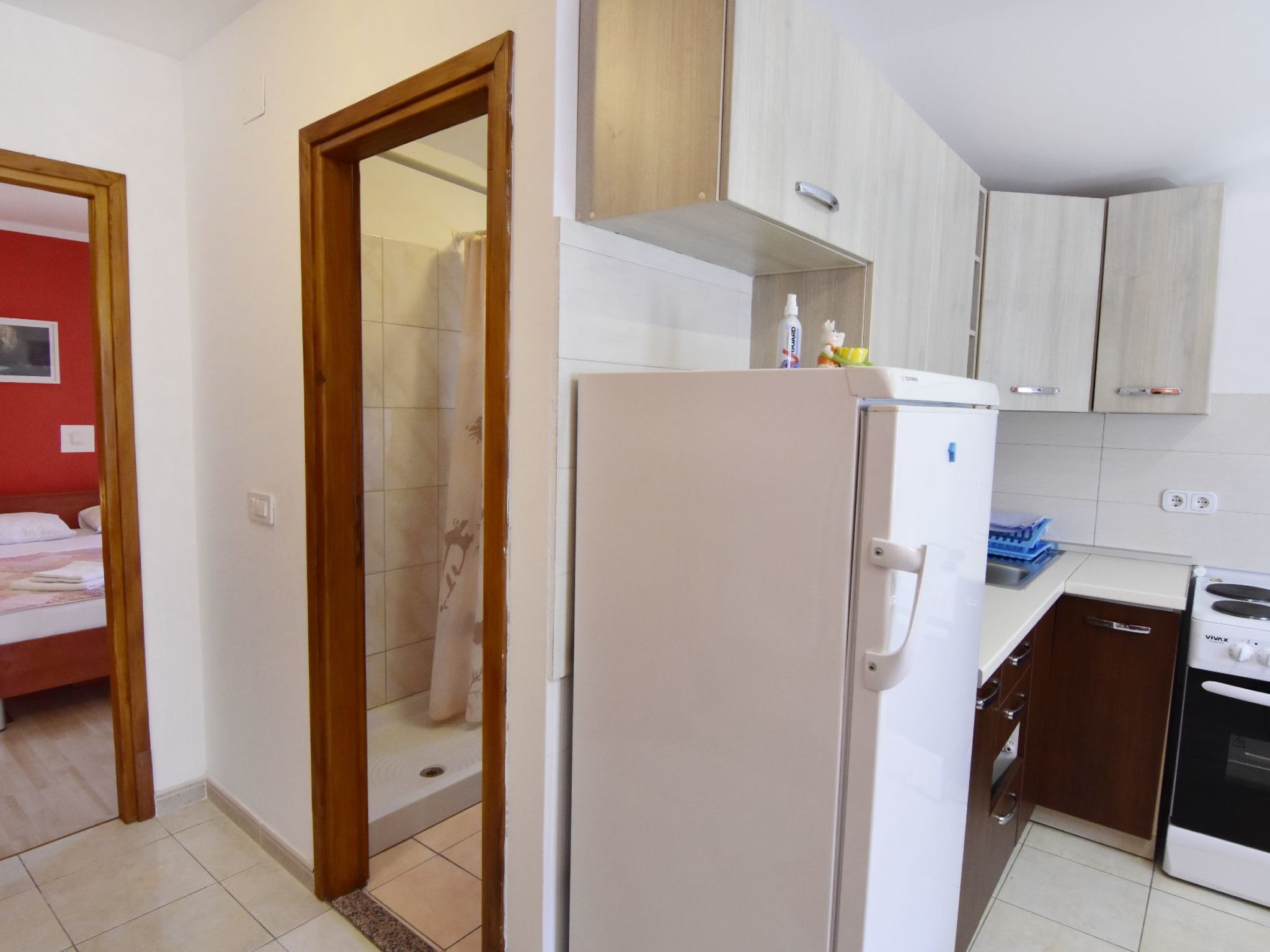 Apartment mit zwei Schlafzimmern und Meerblick in Zambratija - Inside