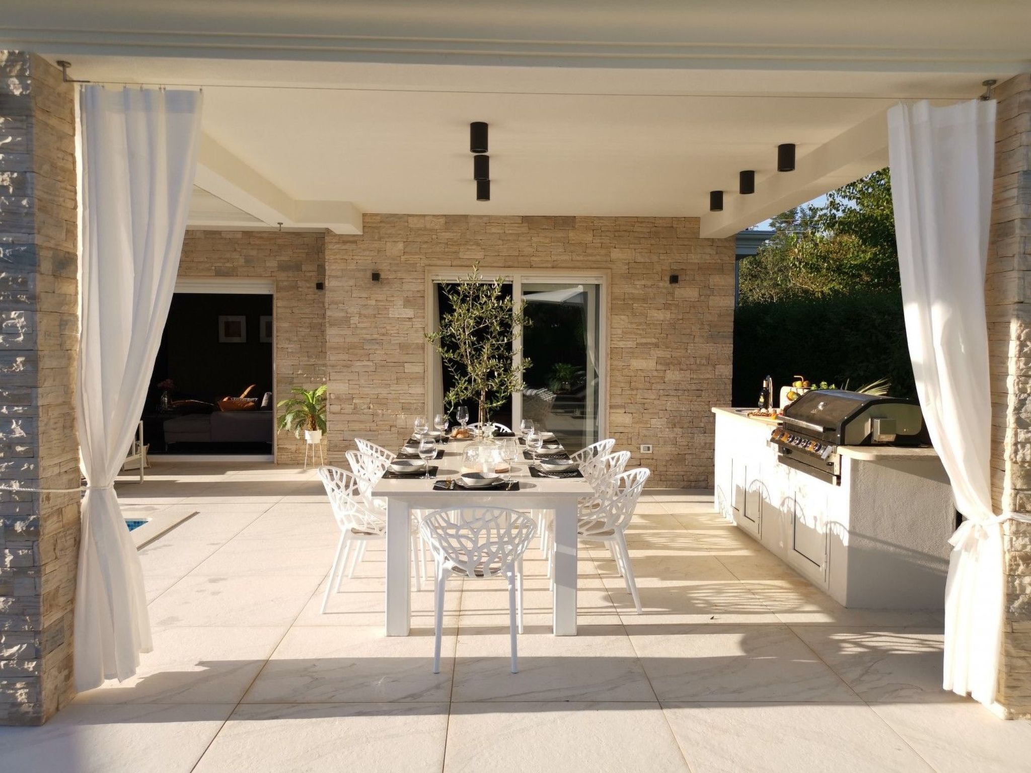 Vakantiehuis met privé zwembad in Umag/Juricani (Kroatië) voor 8 personen