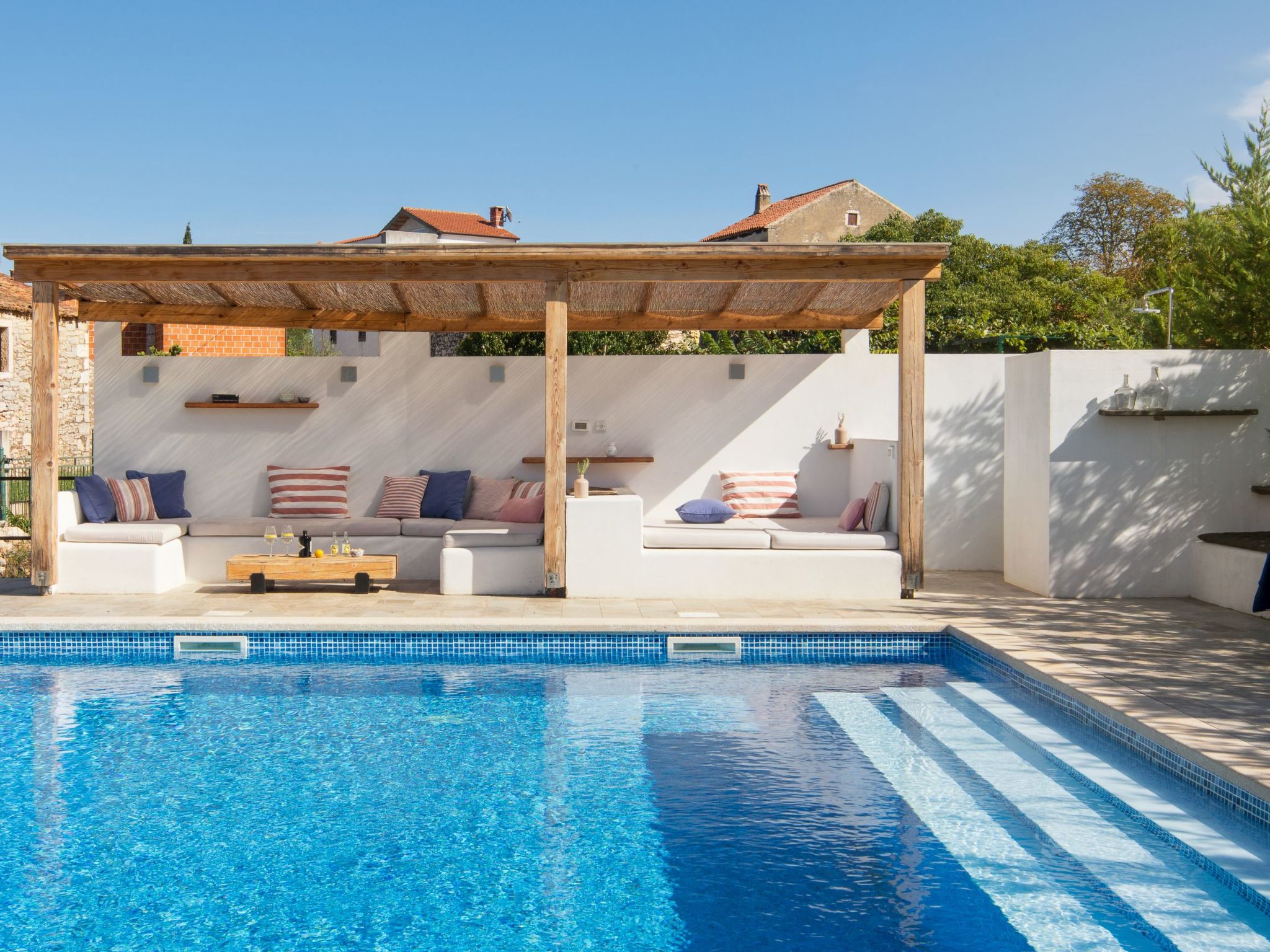 Villa Flavia Traditionelles Steinhaus mit Pool-Binnen