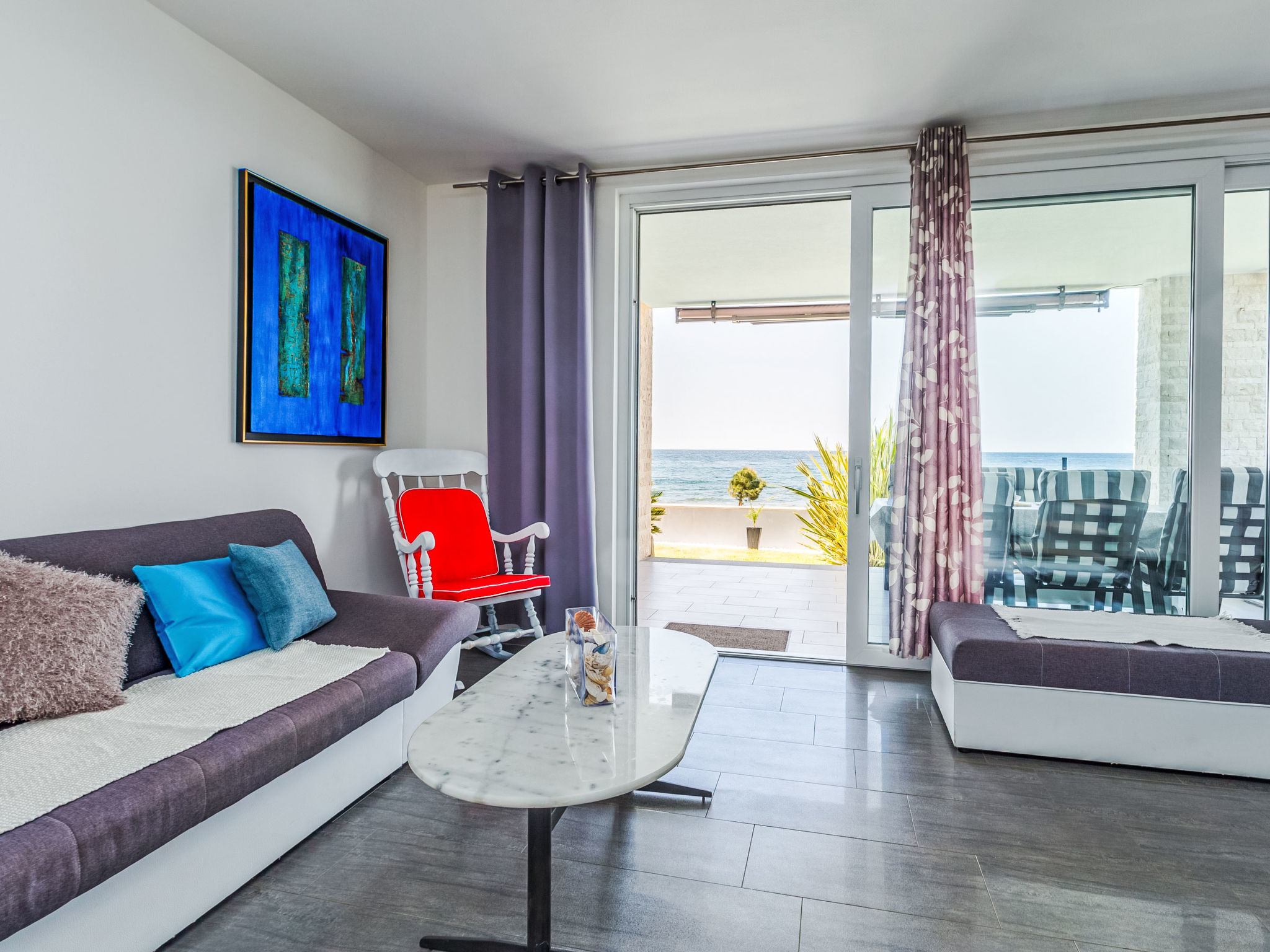 Villa direkt am Meer und Strand mit herrlichem Blick