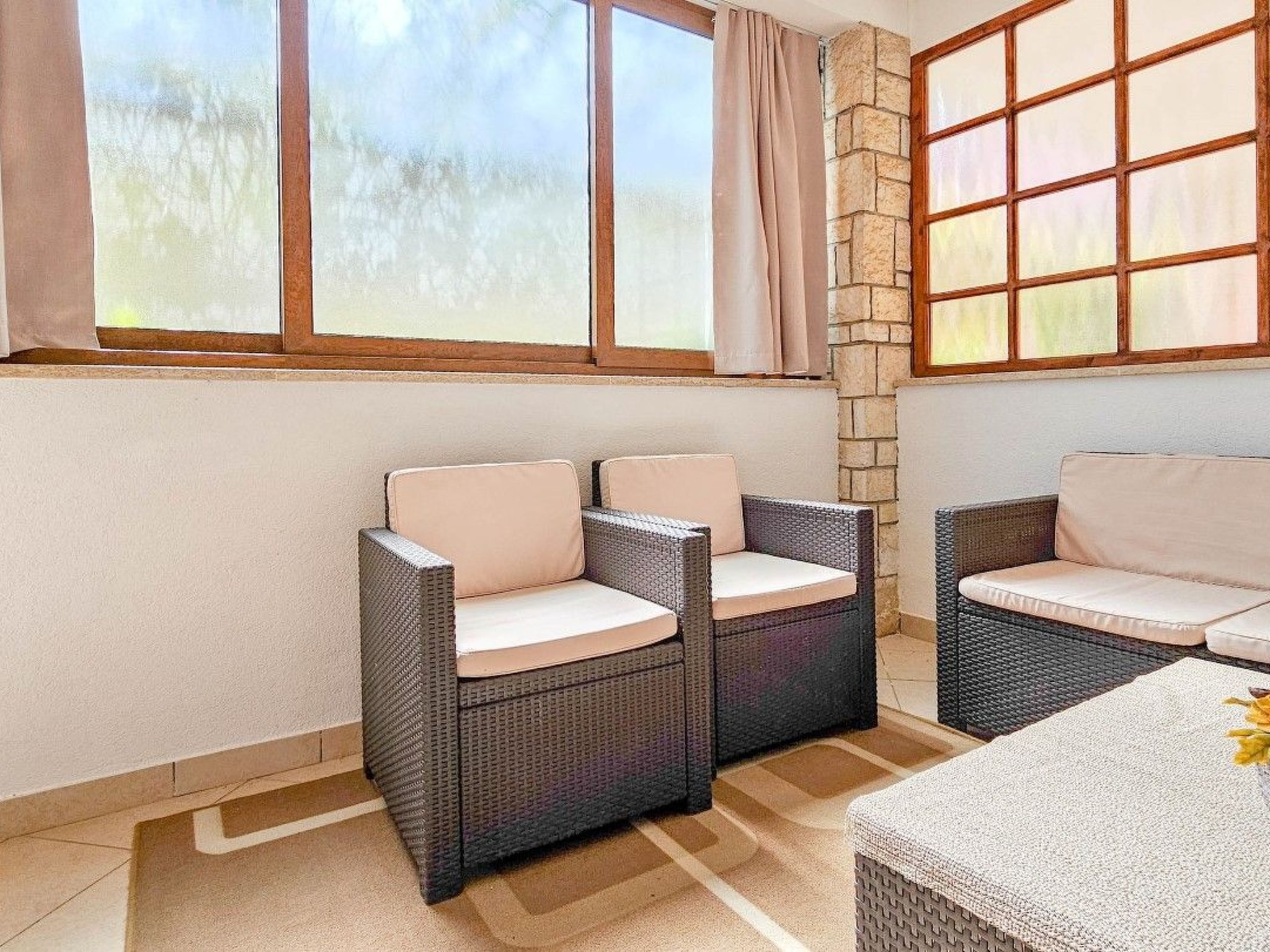 Wohnung 80m vom Meer mit Terrasse-Drinnen